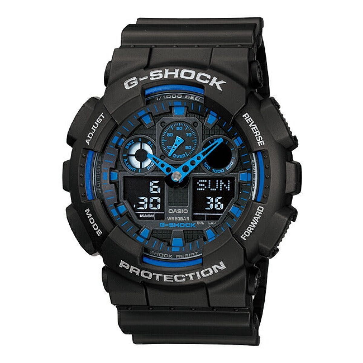 CASIO G SHOCK GA 100 1A2 Digi Ana