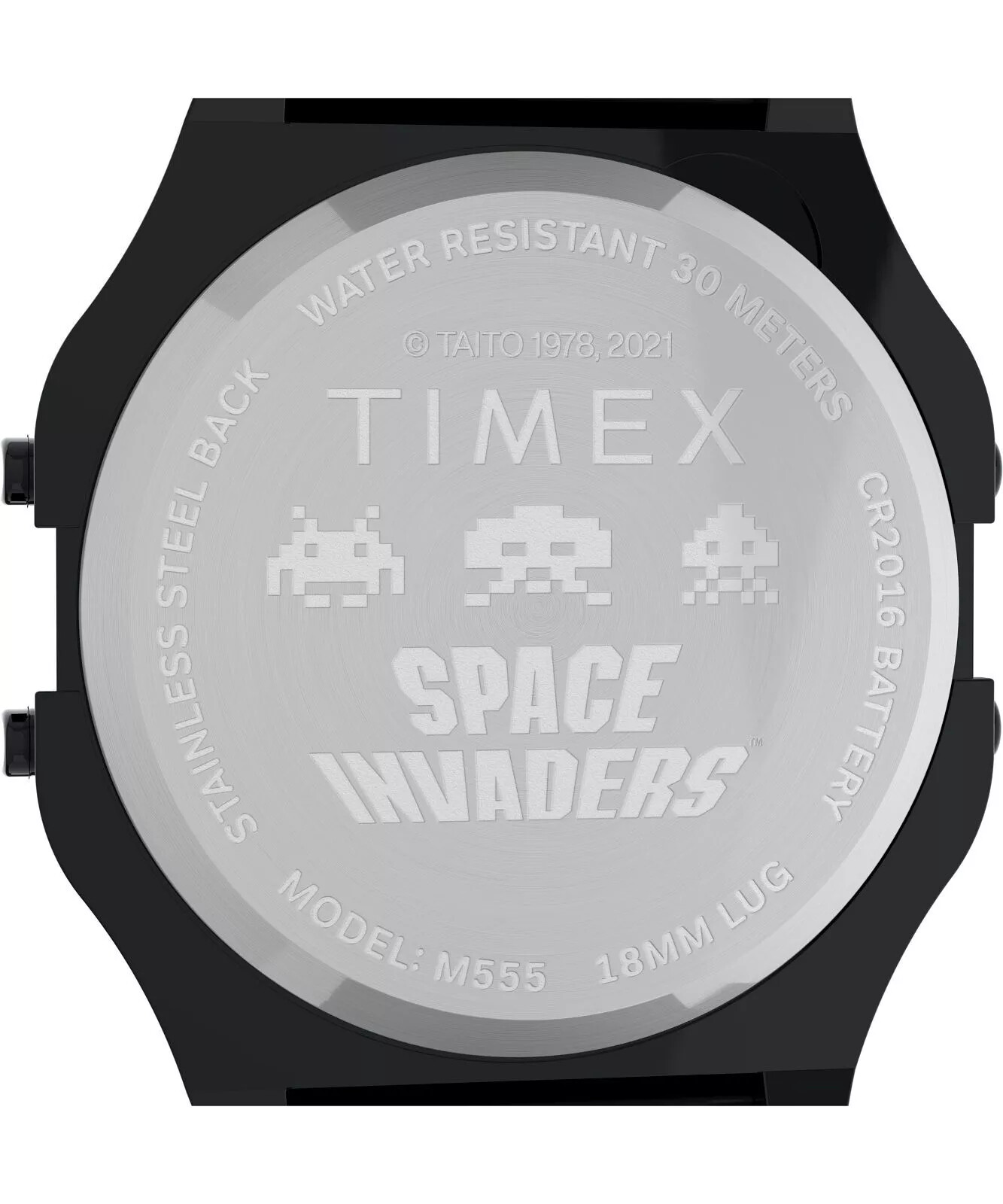 Timex T80 x Space Invaders Nostalgic Arcade Style Watch TW2V39900 Backlight 34mm