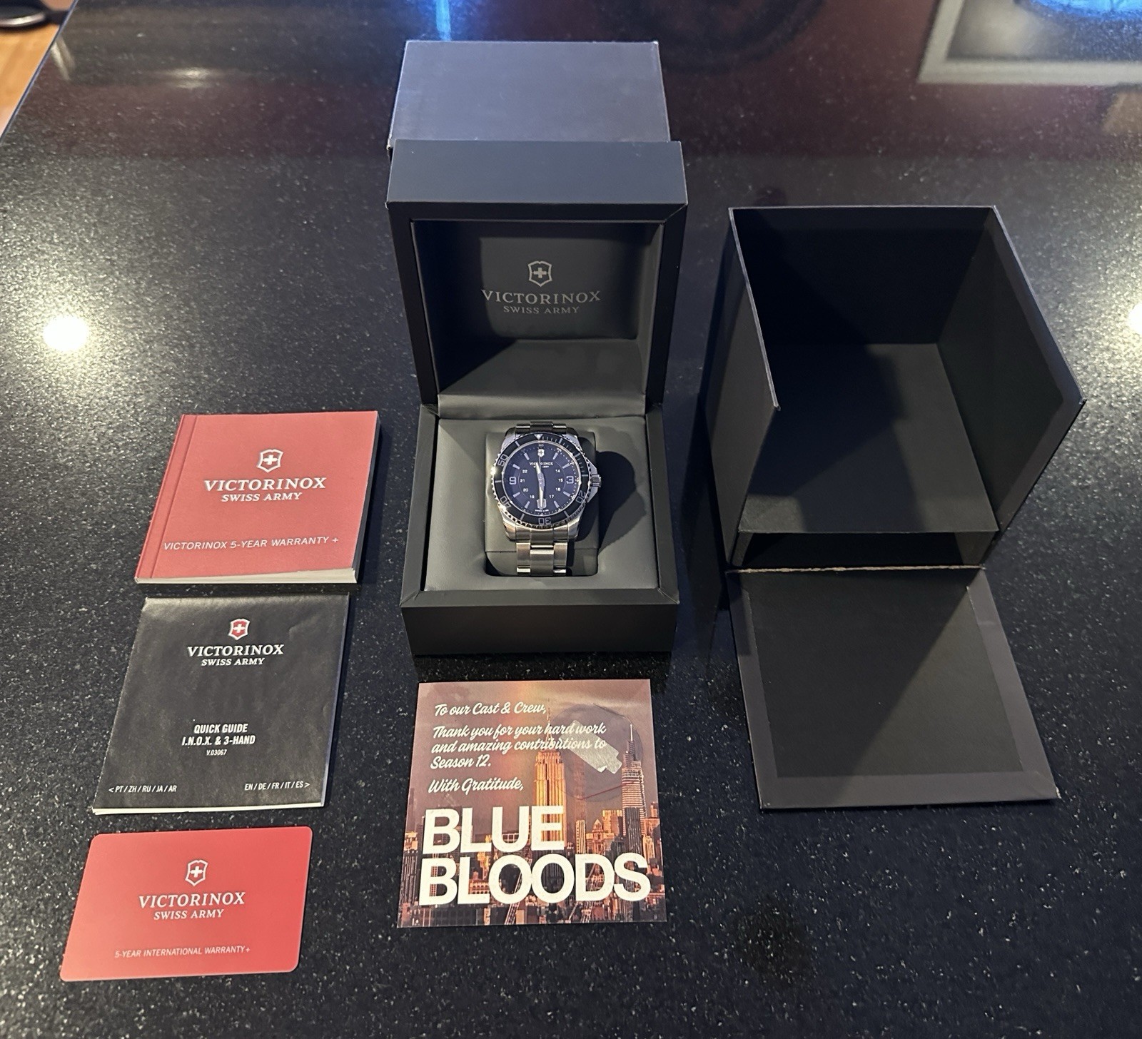 BLUE BLOODS NIB Swiss Army Victorinox Maverick Watch (Official Cast & Crew Swag)