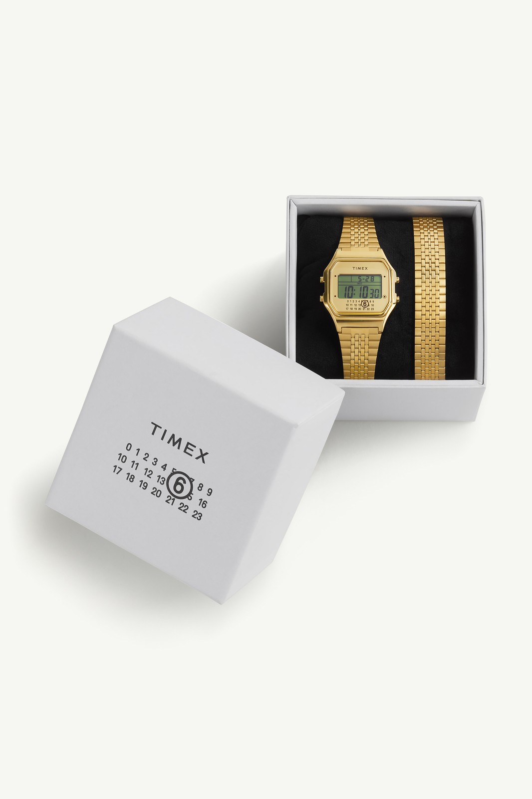 MM6 Maison Margiela x TIMEX T80 Gift Set T80 Watch Gold 34mm Brand NEW 2025