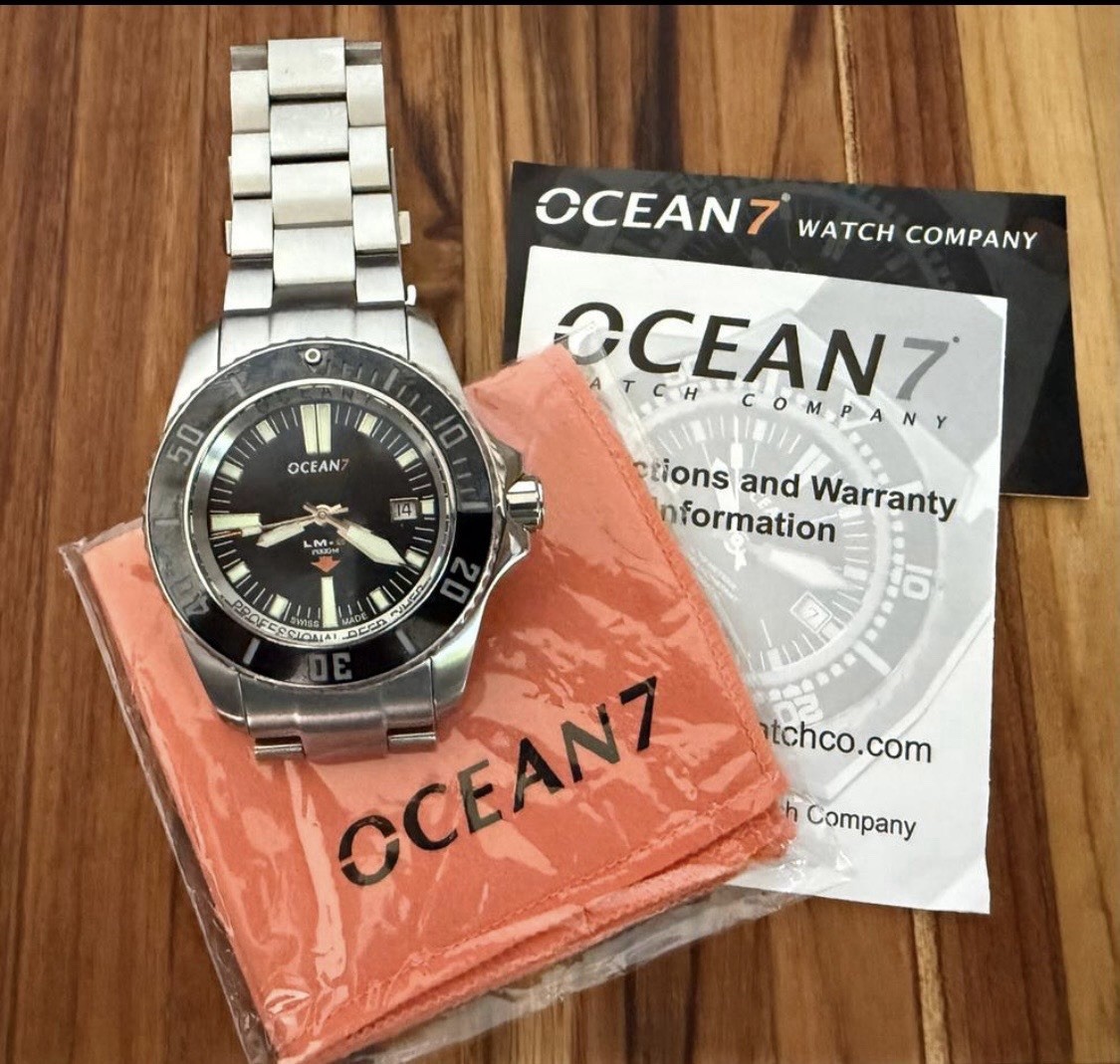 OCEAN7 Model LM-8 Automatic 2000m Diver Swiss 45mm Men’s Watch