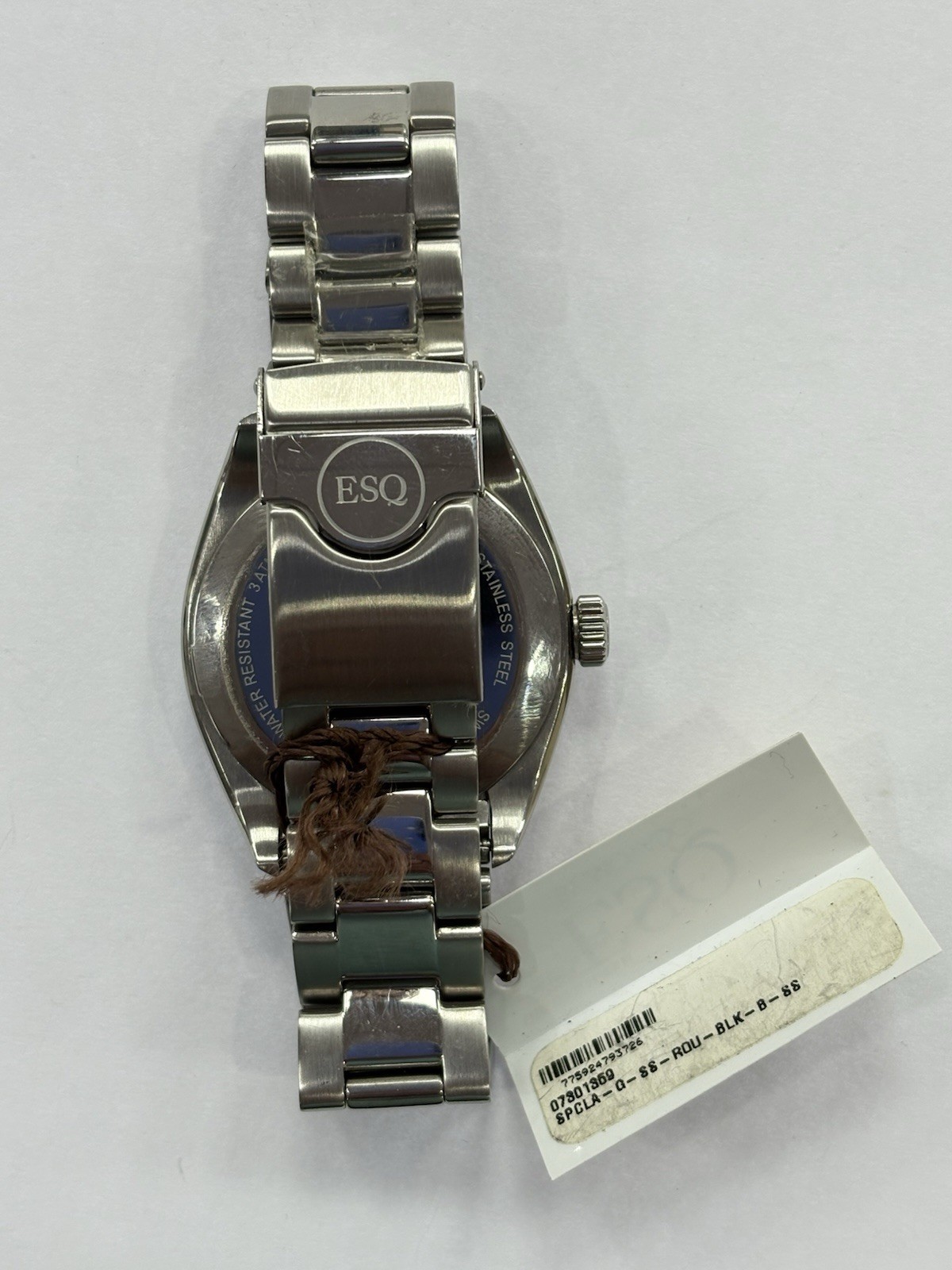 MINT ESQ by Movado ES.33.1.14.5573 Black Dial Quartz 38mm Date Watch NEW BATTERY
