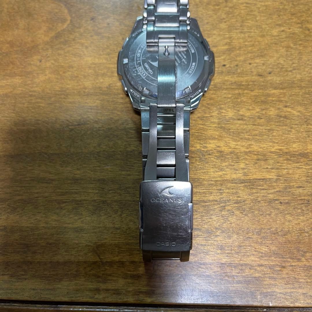 CASIO OCEANUS OCW-600 Chronograph Solar Radio Titanium 19cm Wrist Japan