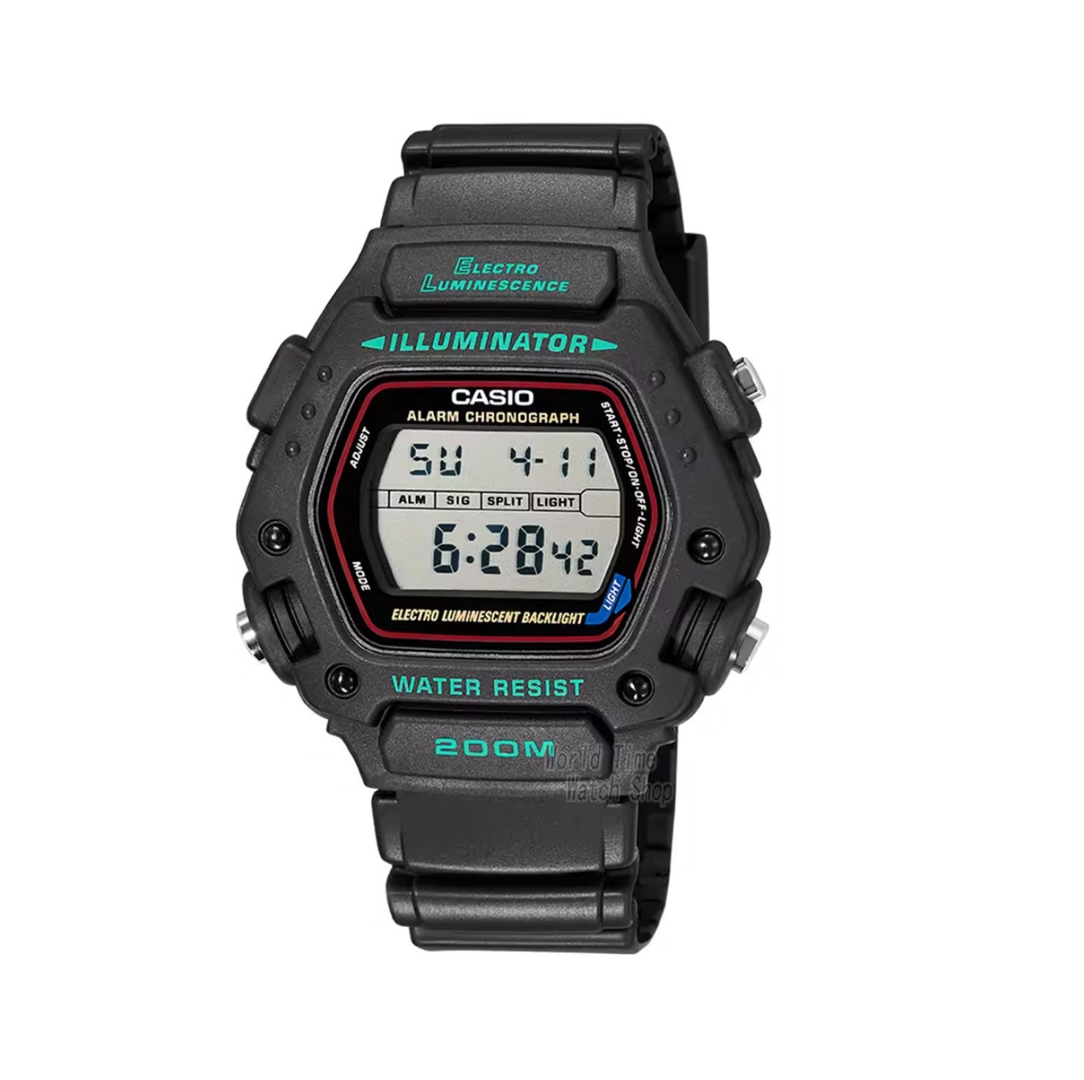 Casio Digital Classic Alarm Chronograph Watch, model DW-290-1.
