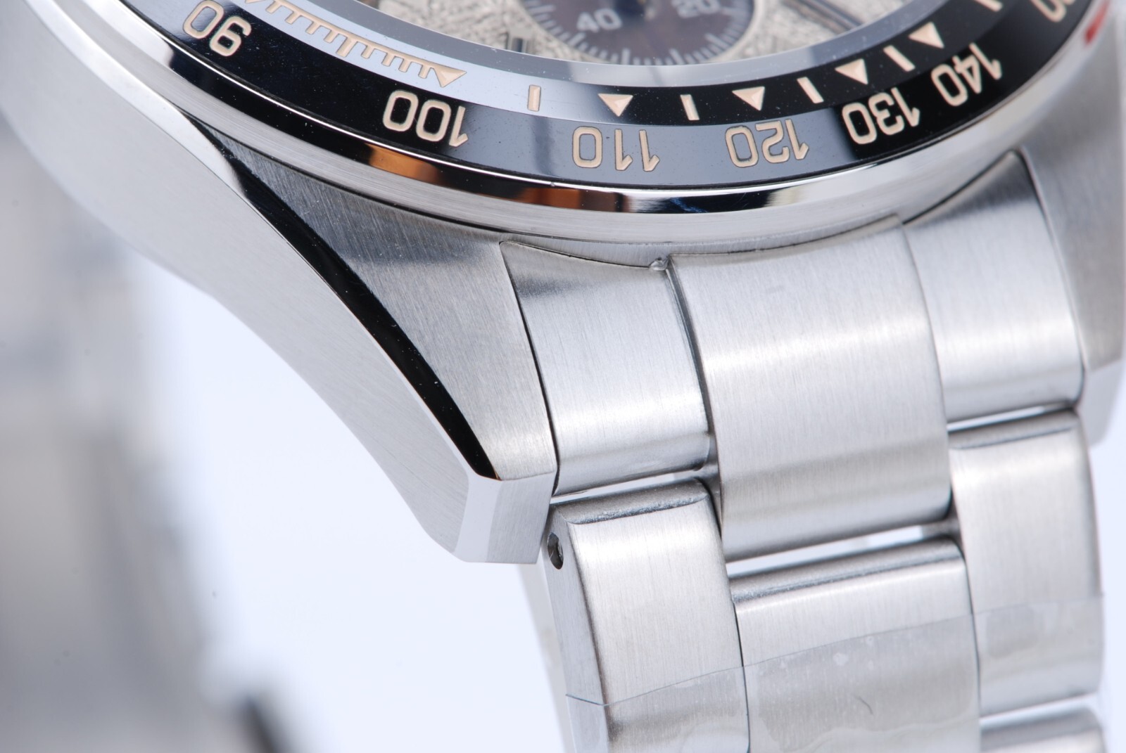 TACTICAL FROG VS75 Quartz Solar Chronograph Watch 41mm Paul Newman Panda 316L C3