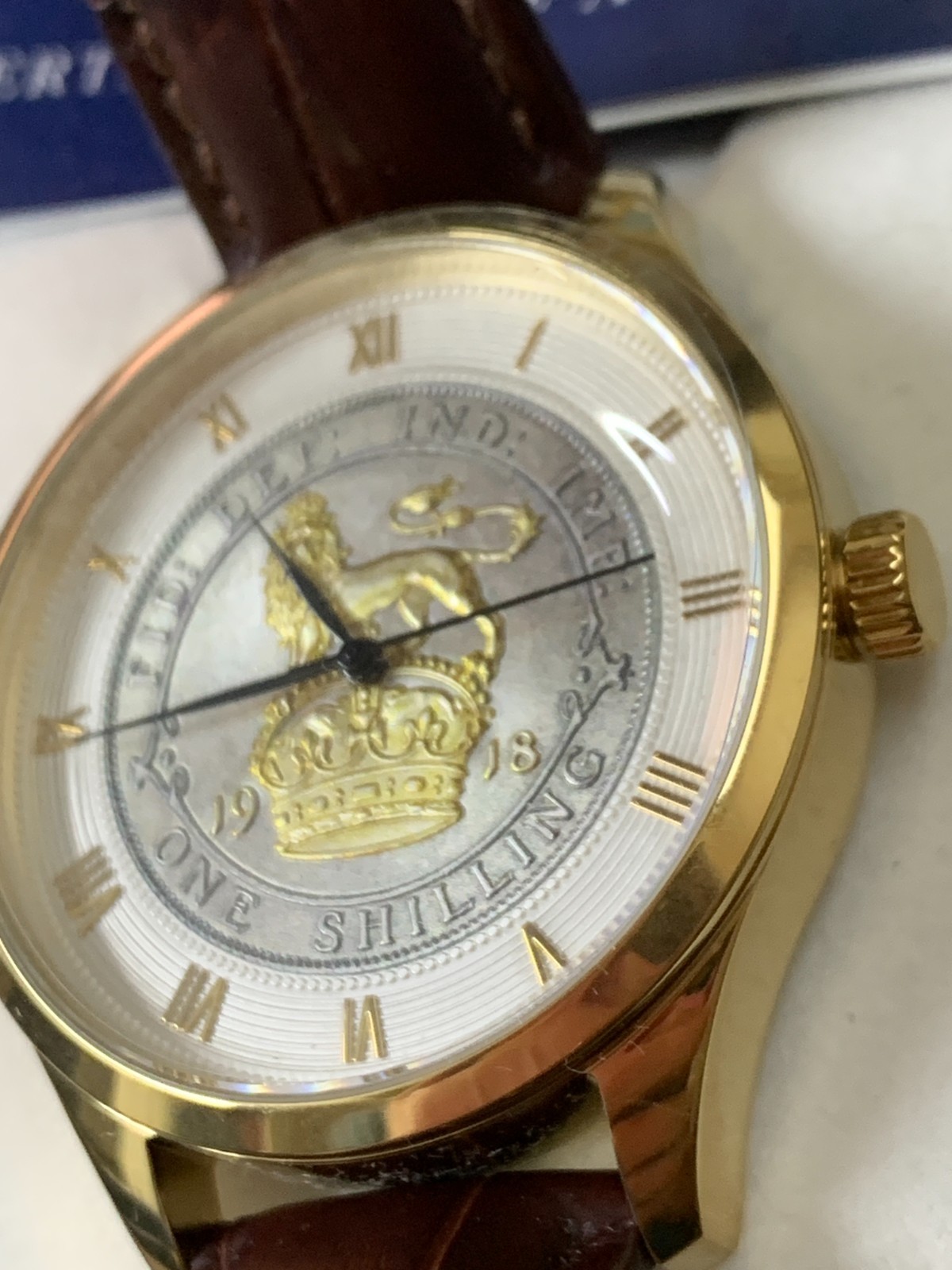 Commemorative King’s Shilling 100th Anniversary Watch By Bradford Exchange