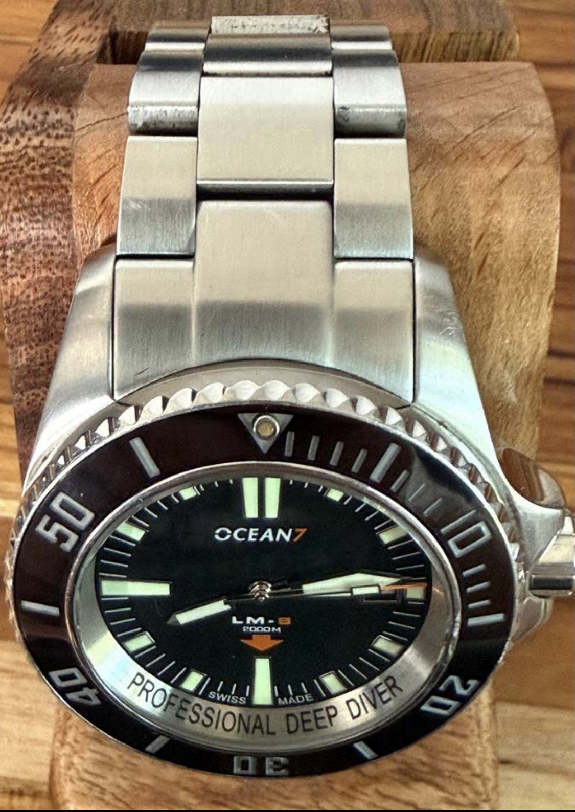 OCEAN7 Model LM-8 Automatic 2000m Diver Swiss 45mm Men’s Watch