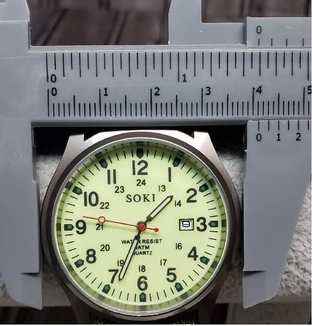 Super Luminous Soki Quartz Watch – new – Men’s Military Style Watch
