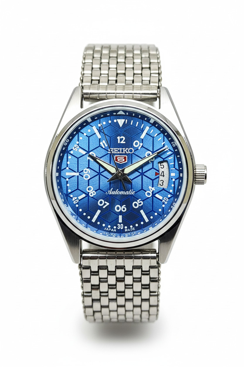 Refurbished Automatic Men’s Watch Day Date | Classic Vintage Style | Steel Strap