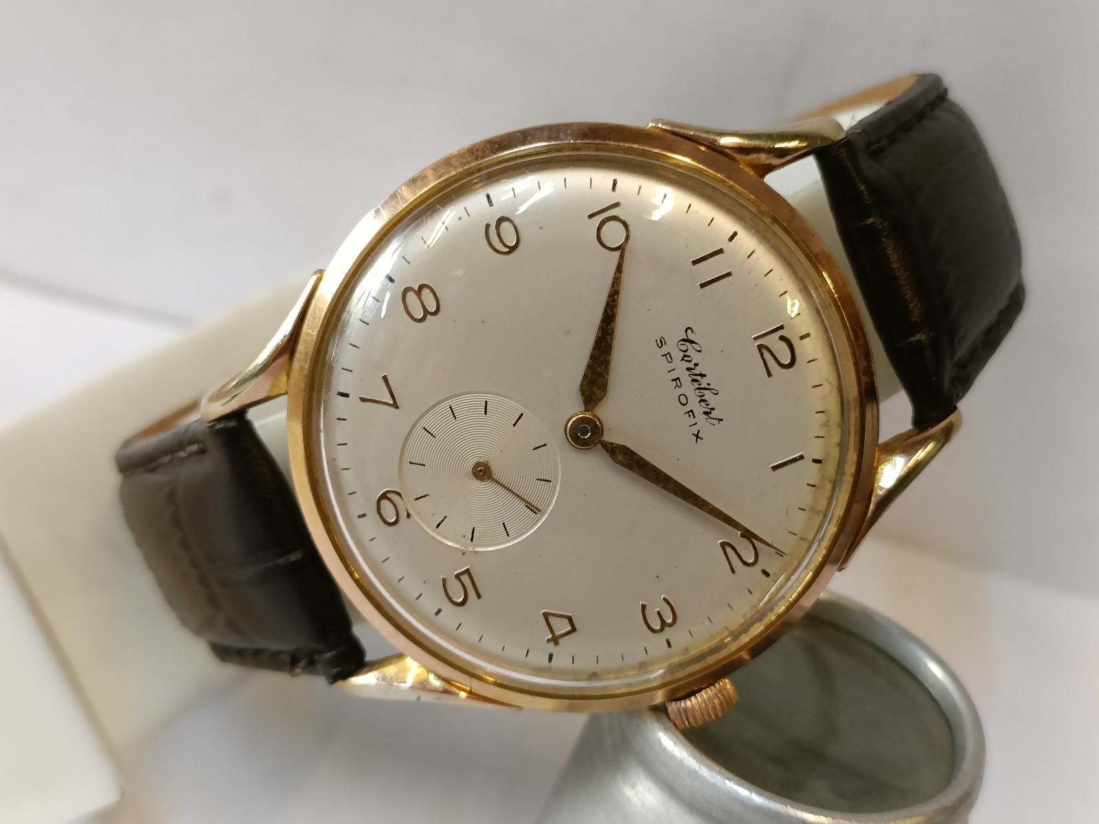 CORTEBERT SPIROFIX JUMBO SUB-SECOND WINDING SWISS MEN’S WORKING CONDITION