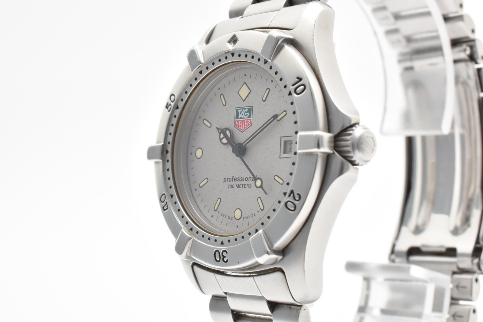 ▶️TAG HEUER 2000 Professional 962.213R Quartz Vintage Gray Dial Men’s Watch
