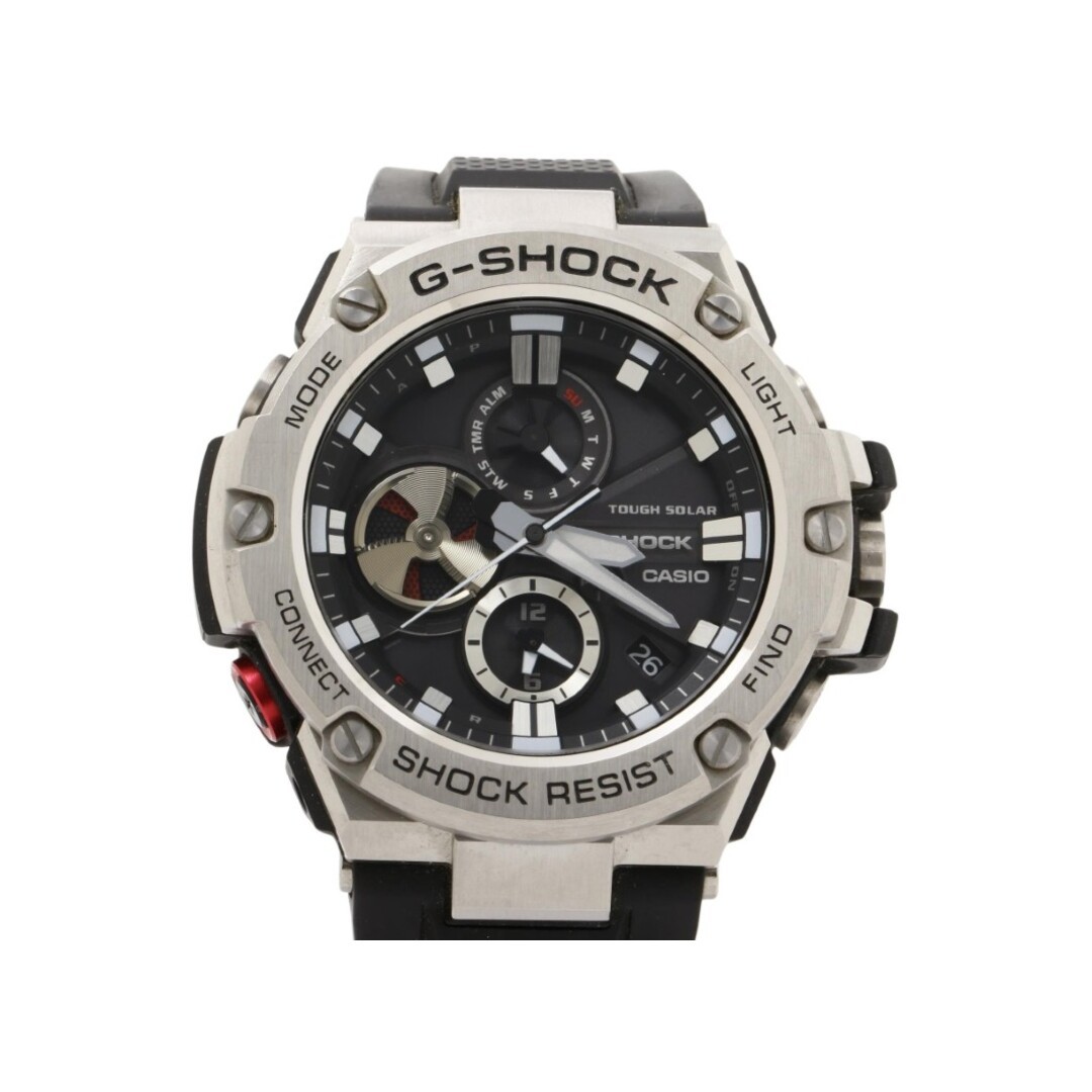 CASIO Watch G-Shock GSTEEL GSTB100 Series GSTB100 Black Silver Resin Stainless S