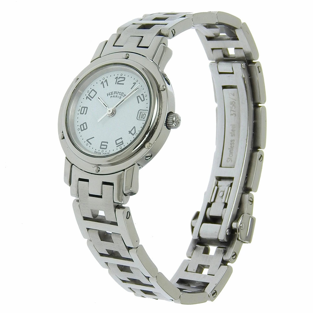 HERMES Clipper CL4.210 Wrist Size ～15.0cm Ladies Used Watch #93023