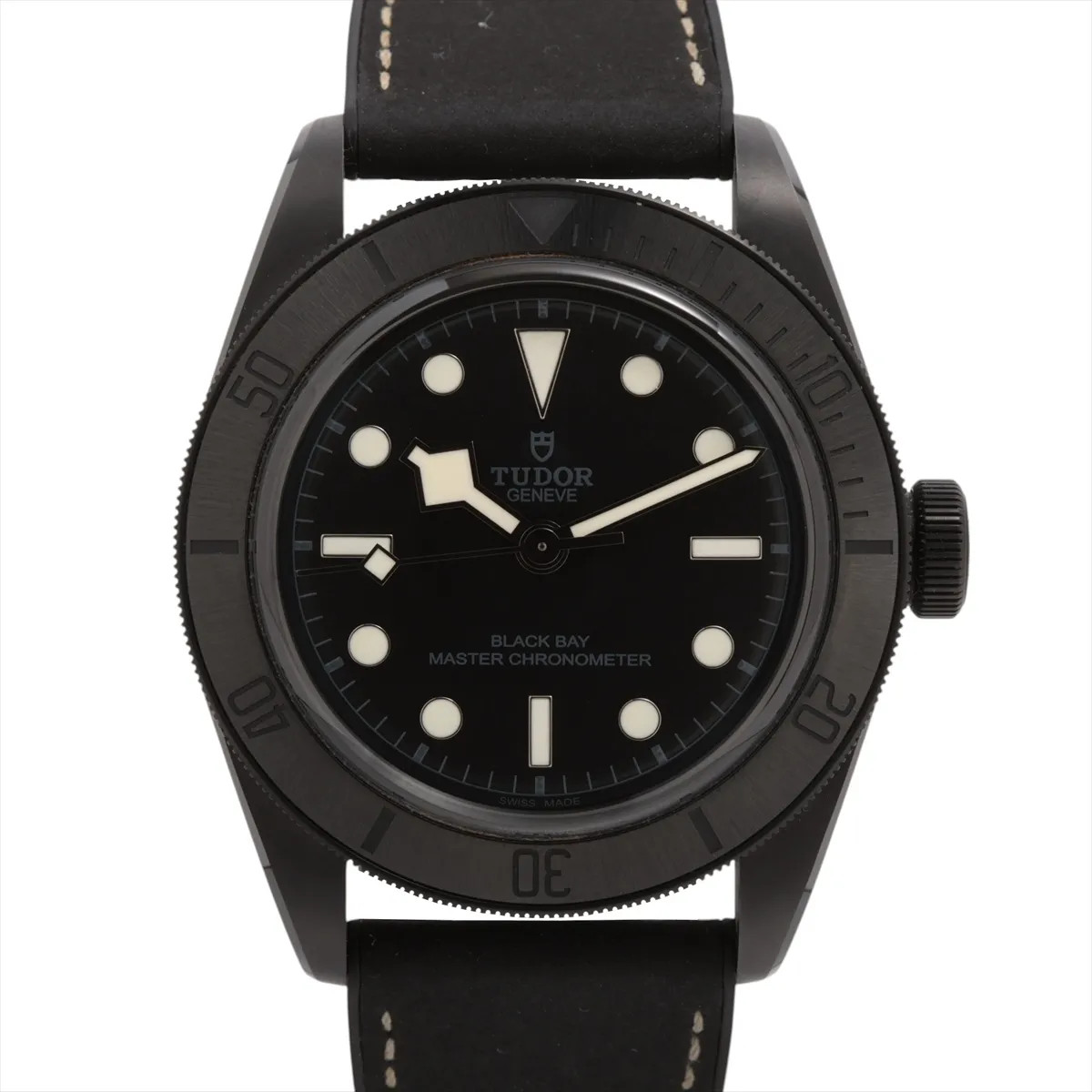 Tudor Black bay Ceramic 79210CNU CE CE x leather x rubber AT black dial