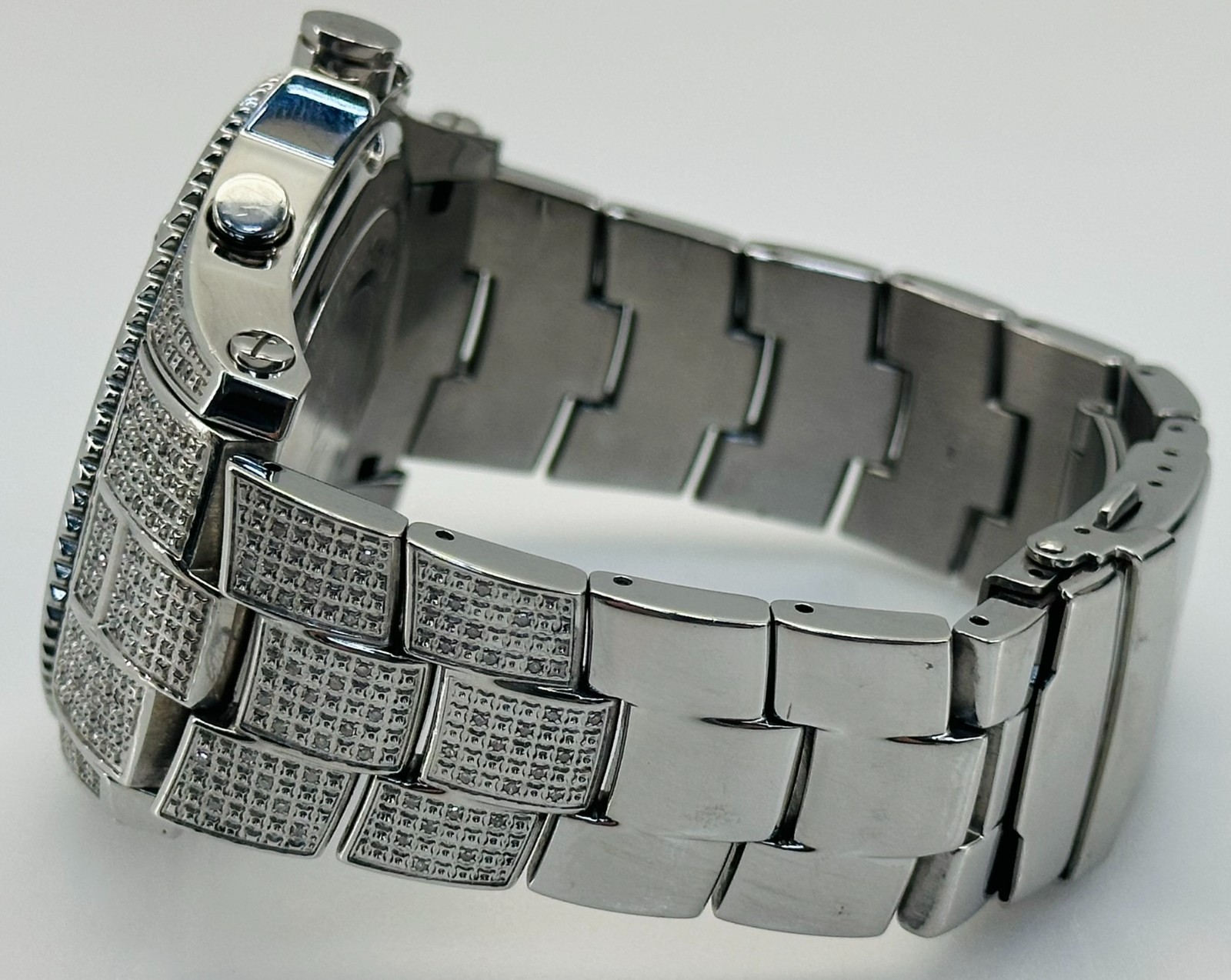 JBW Jet Setter SS Diamond Multi Time-Zone Men’s Watch JB-6213-C #170