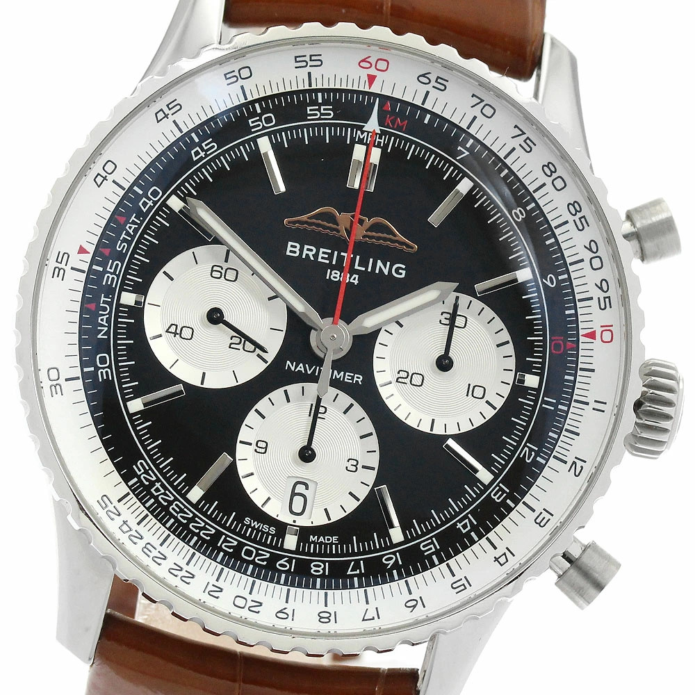 Breitling Navitimer B01 Chronograph 43 AB0138 Automatic 43mm Box Papers Black
