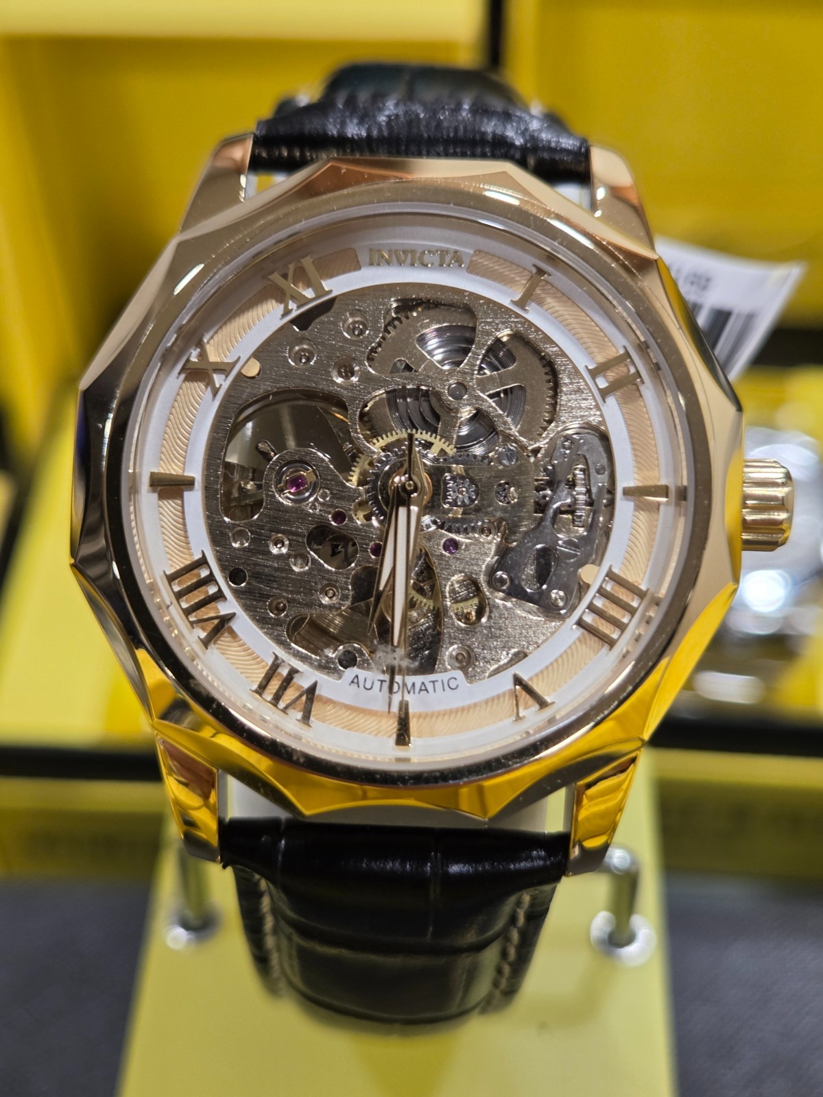 Invicta 69124 – AUTOMATIC Objet D Art Epigraph Men’s Watch w/ Skeleton Dial