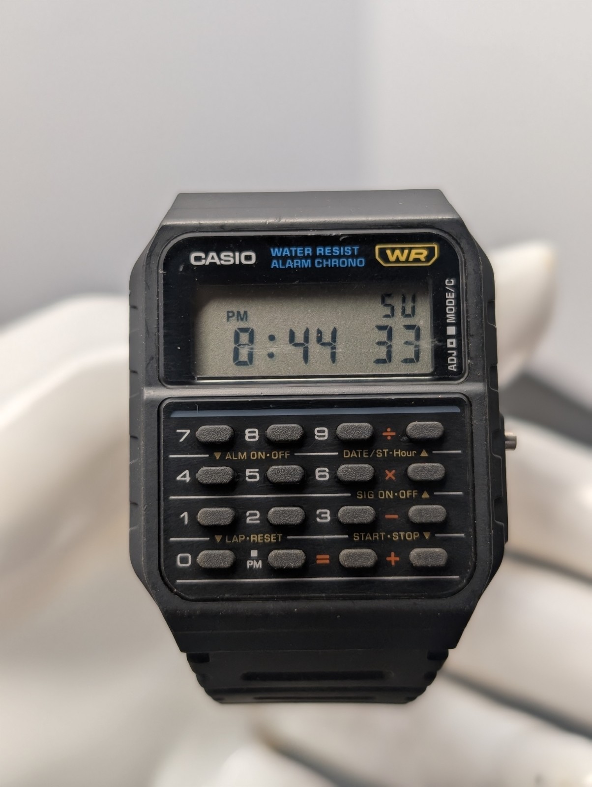 Casio CA-53W Calculator Watch 35mm Quartz Alarm Chrono WR Classic