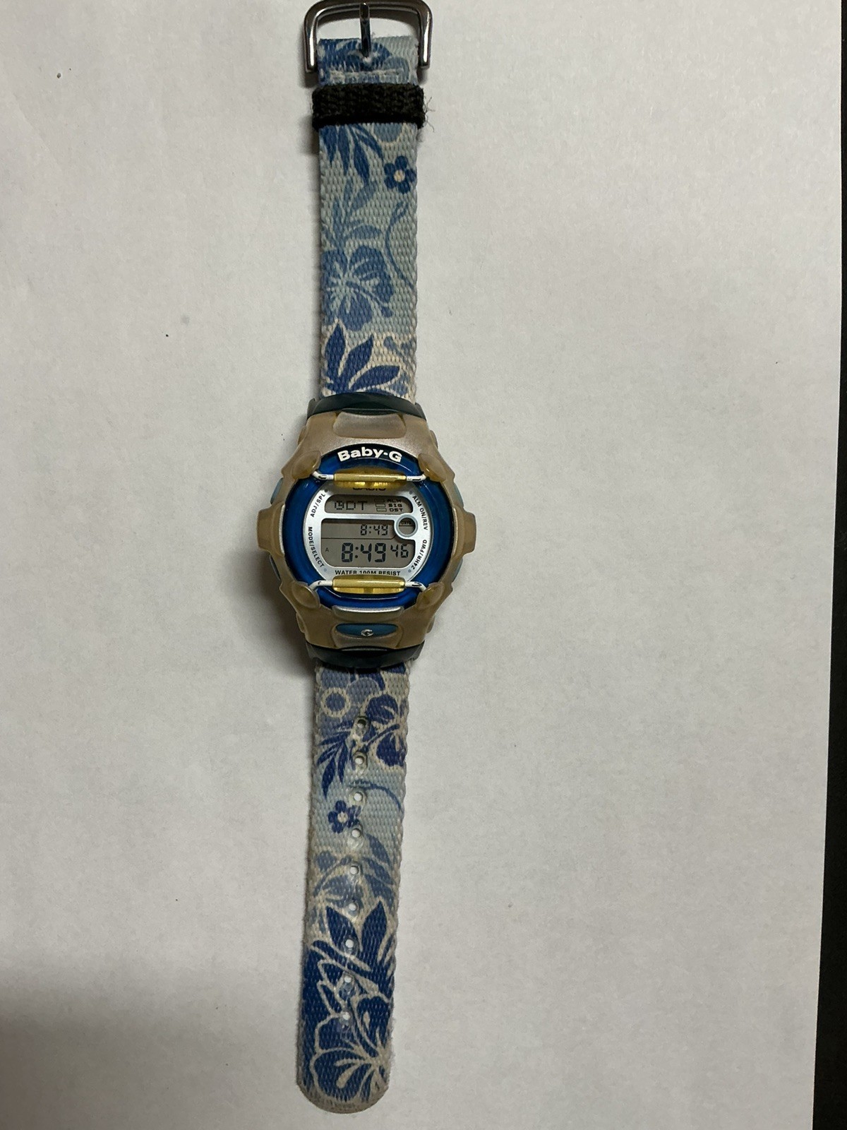 Rare Vintage Casio Baby G Shock BG-168 2286 World Coral Reef Conservation Works