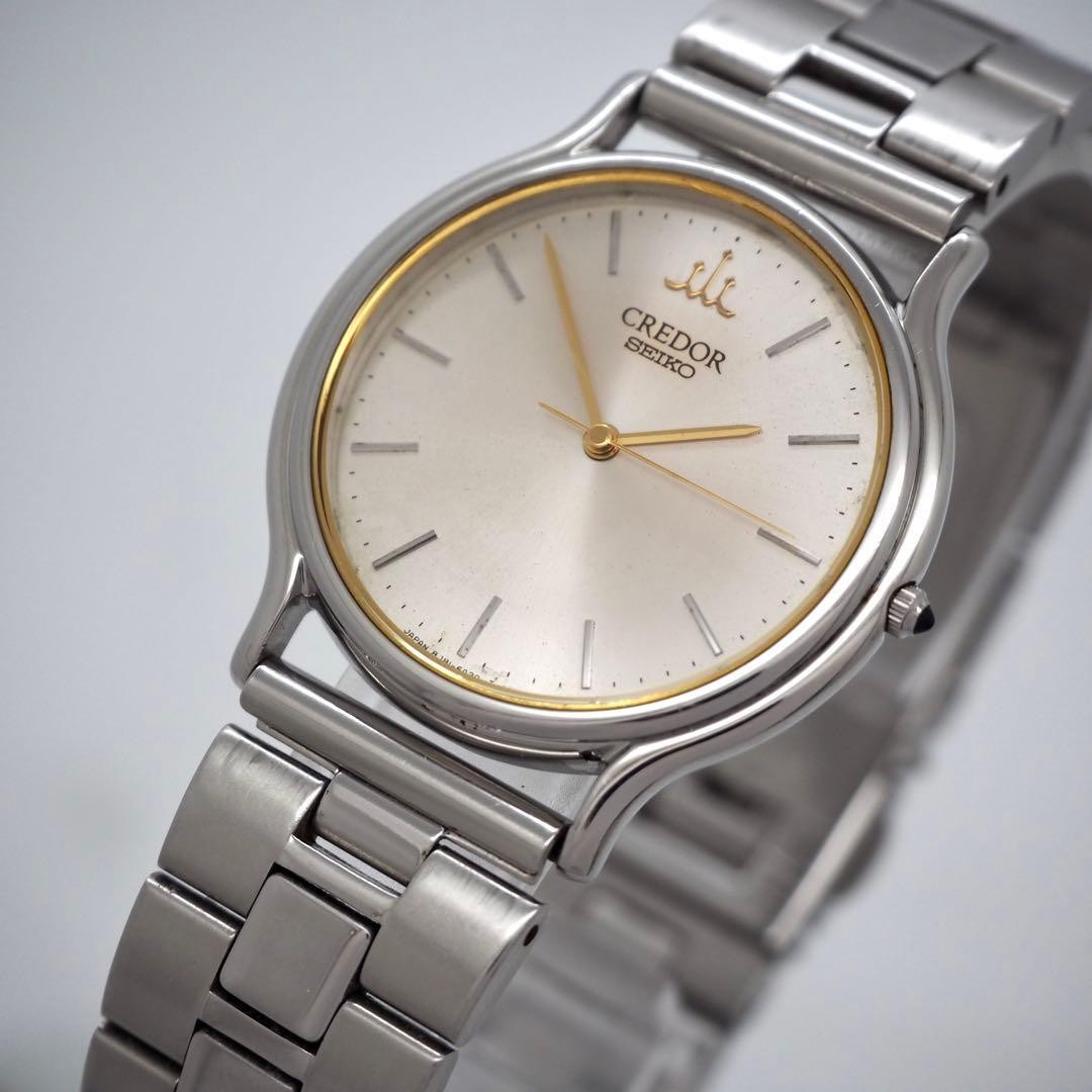 613 Working SEIKO Watch Men s CREDOR 8J81 6A30 Round