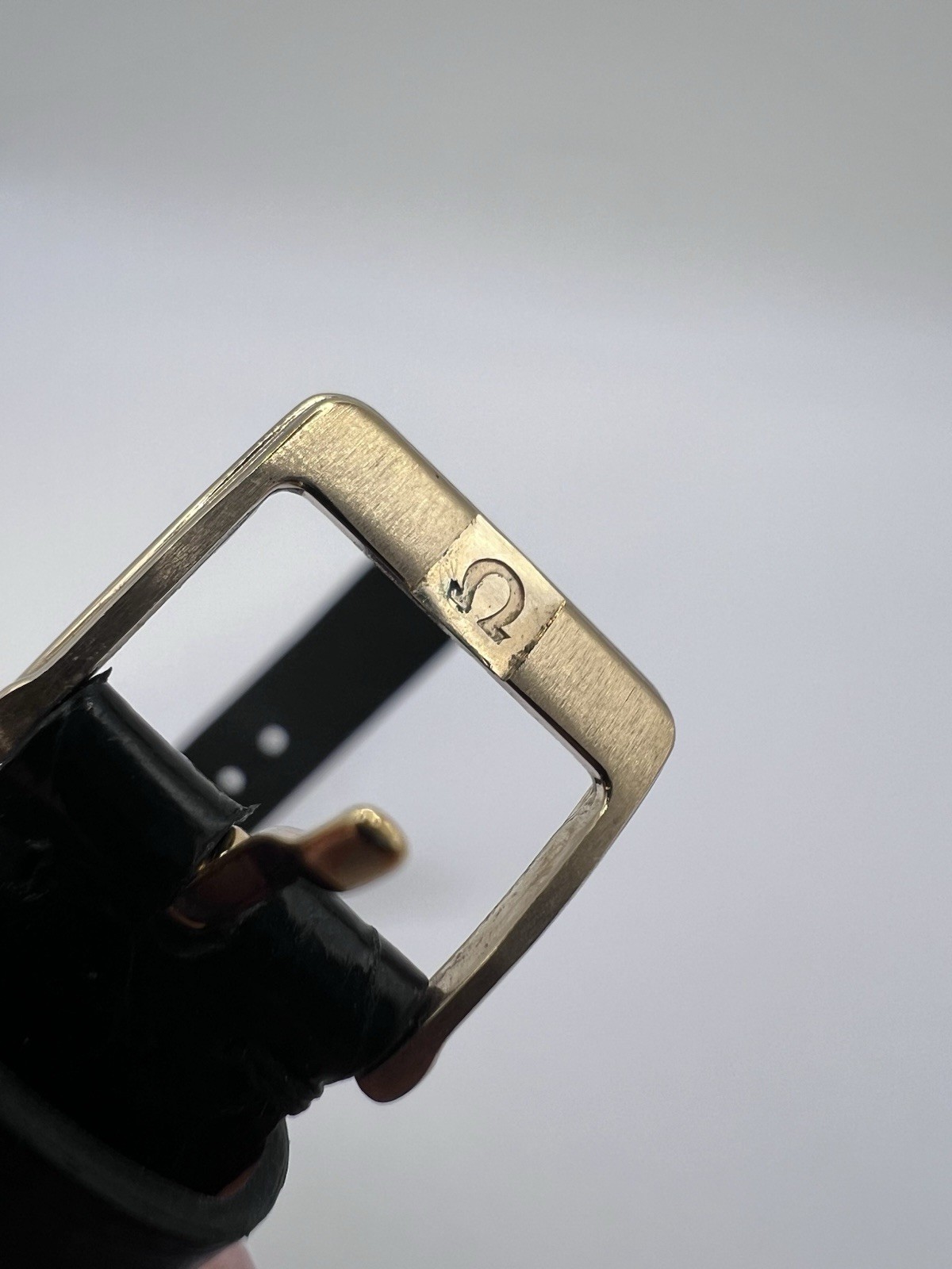 Vintage Rare Thin Omega Deville Gold Plated Guilloché Dial Men’s Watch With Box
