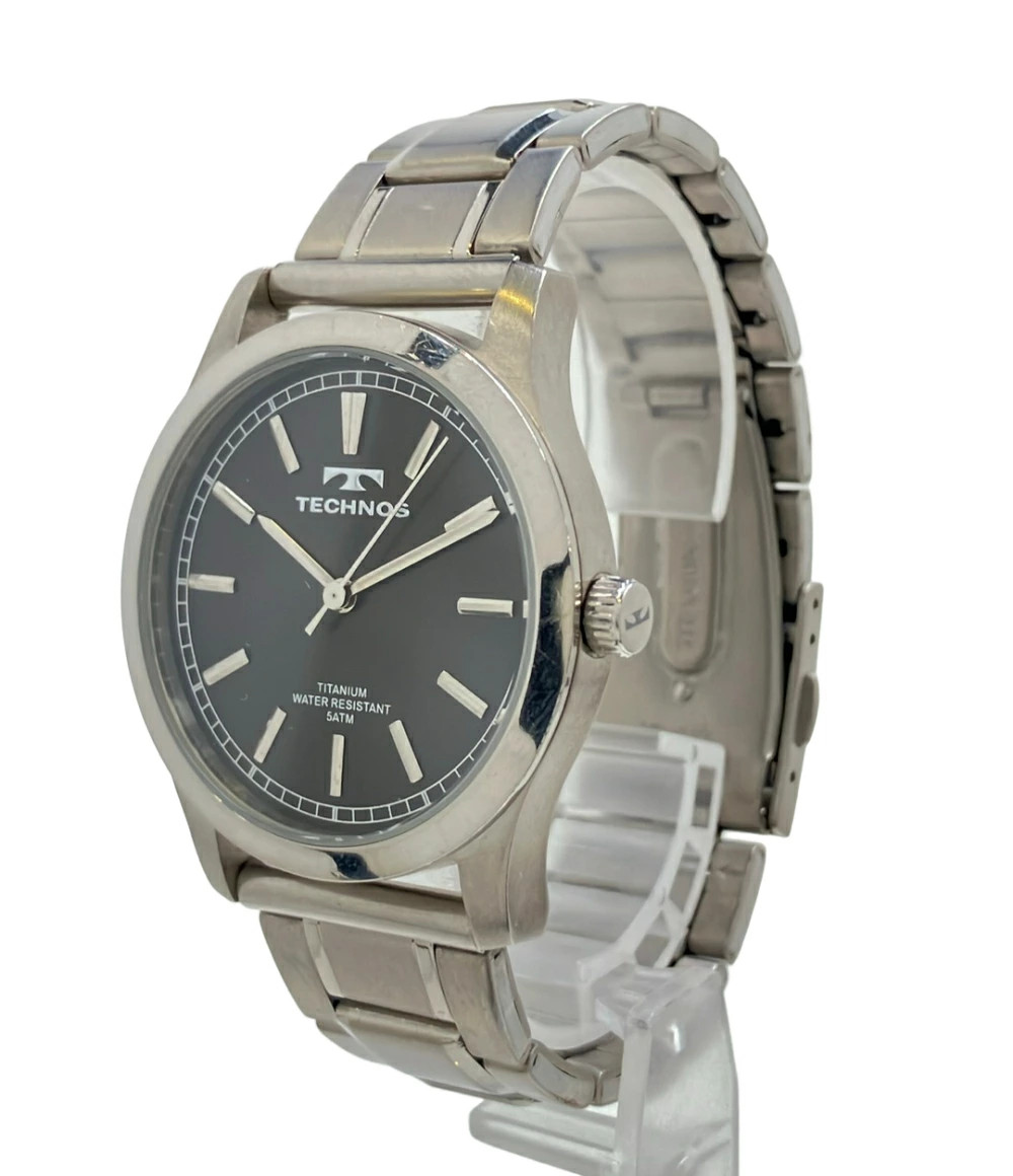 [A1R] Technos Quartz Watch Black T-1079 Men’s [r8n]