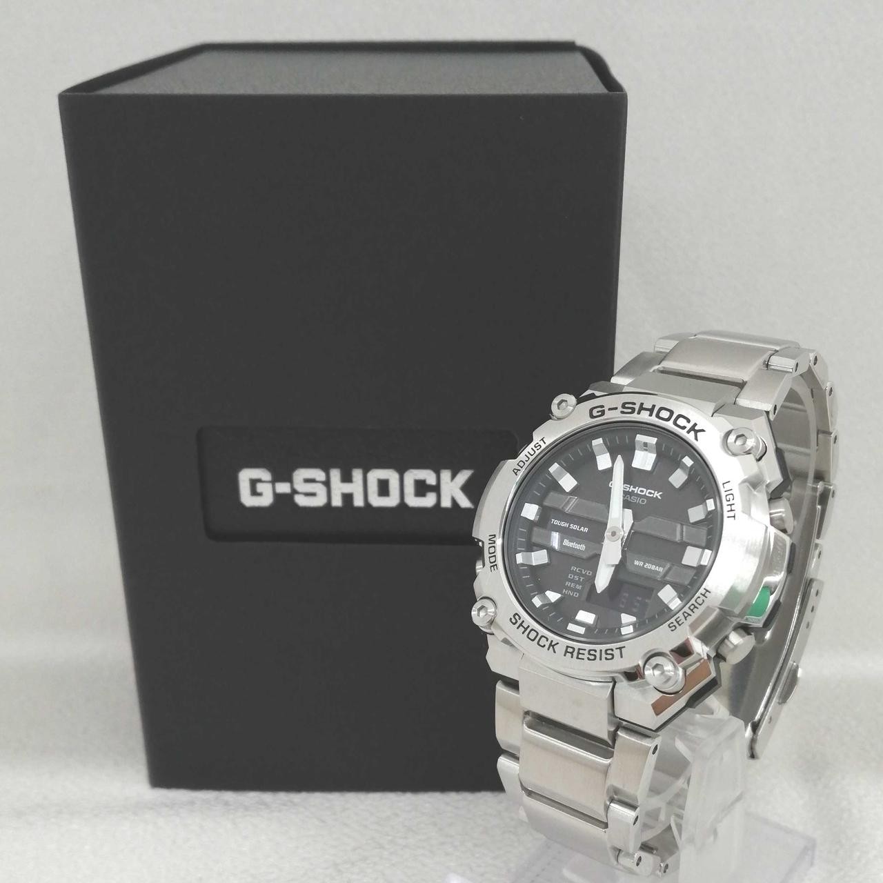 CASIO G-SHOCK GST B600 Silver Solar Men Watch Auth Japan