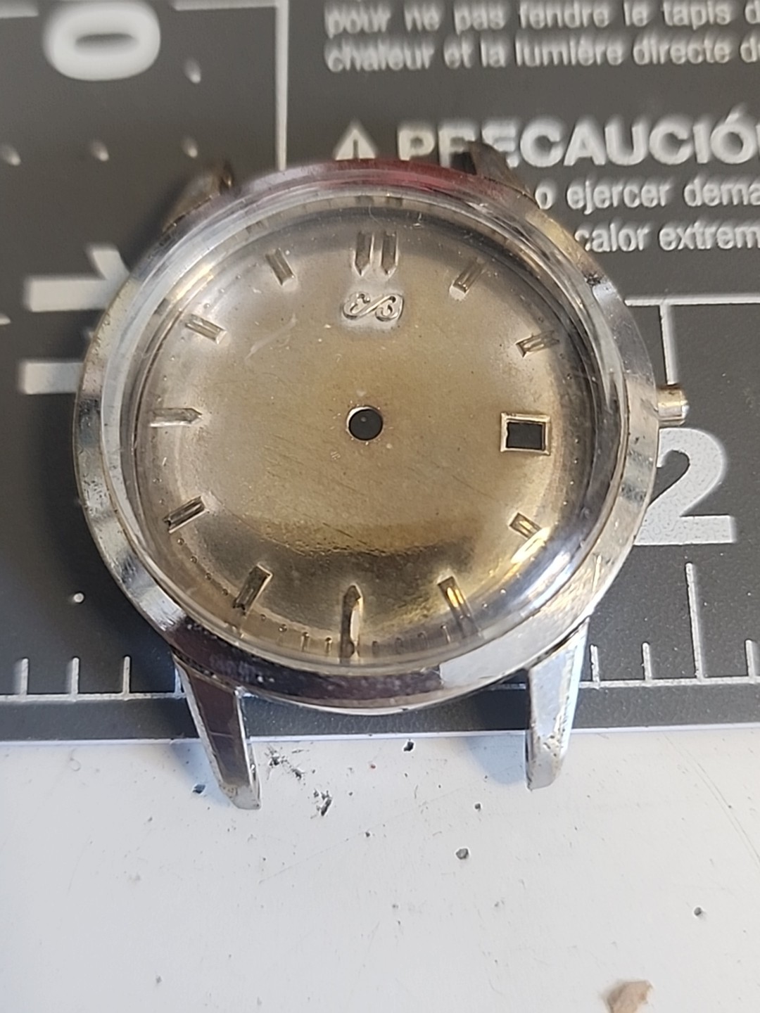 Ernest Borel Dial CASE Crystal And BACK 34.5mm PARTS
