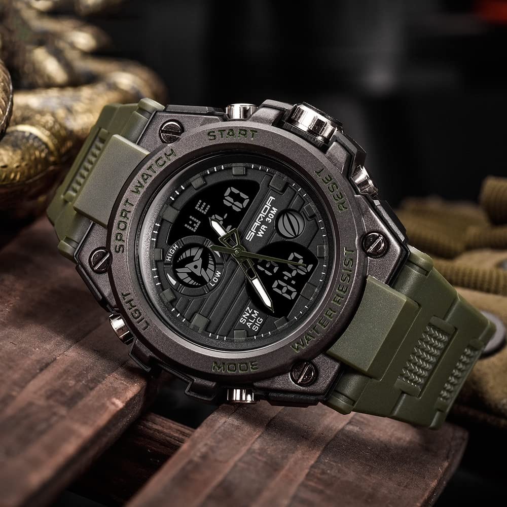 Men’s Watches Sports Outdoor Waterproof Military Watch Date Multi Function