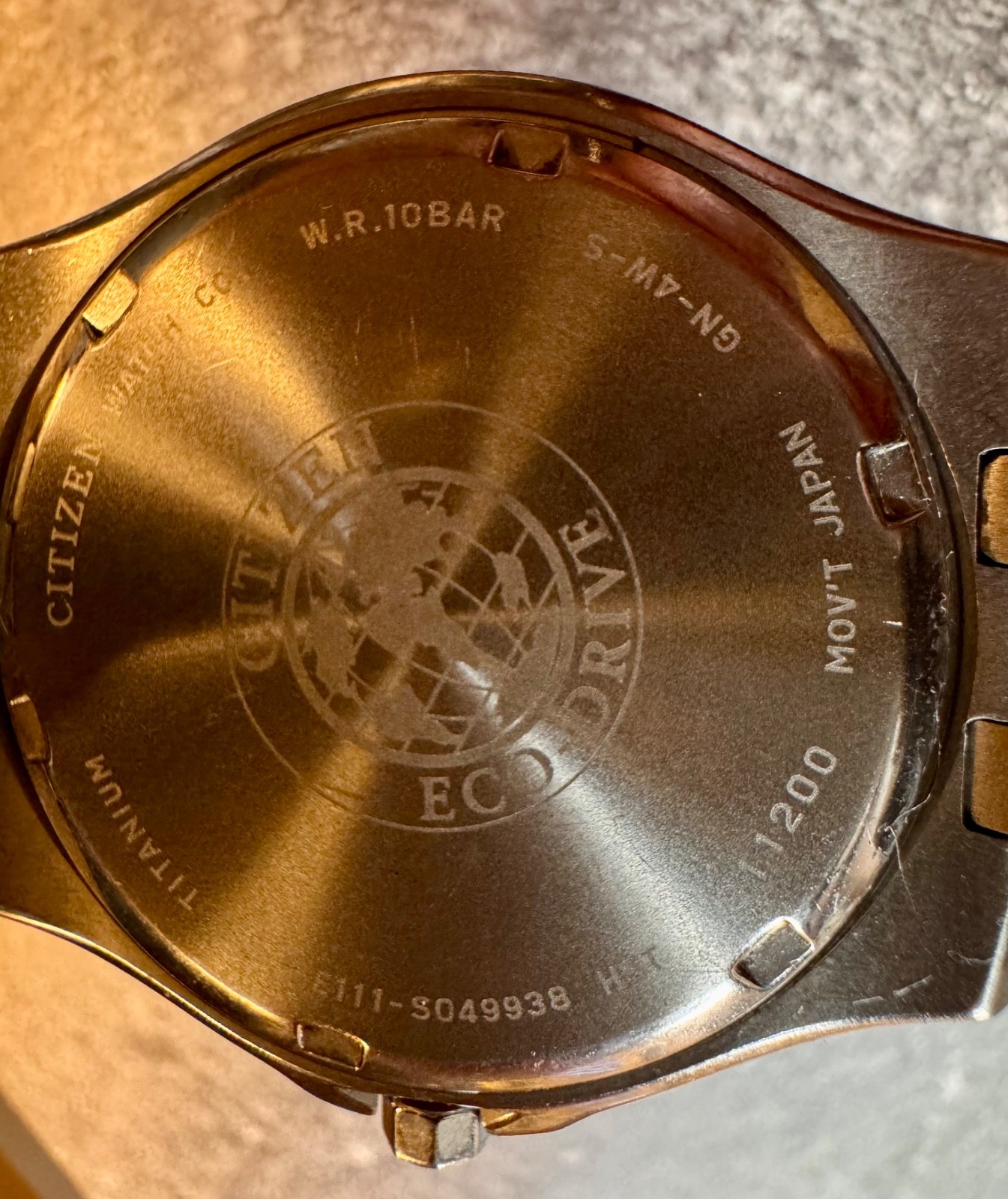 Citizen Eco-Drive Titanium E111-S049938 Men’s Watch Silver Dial Date WR100