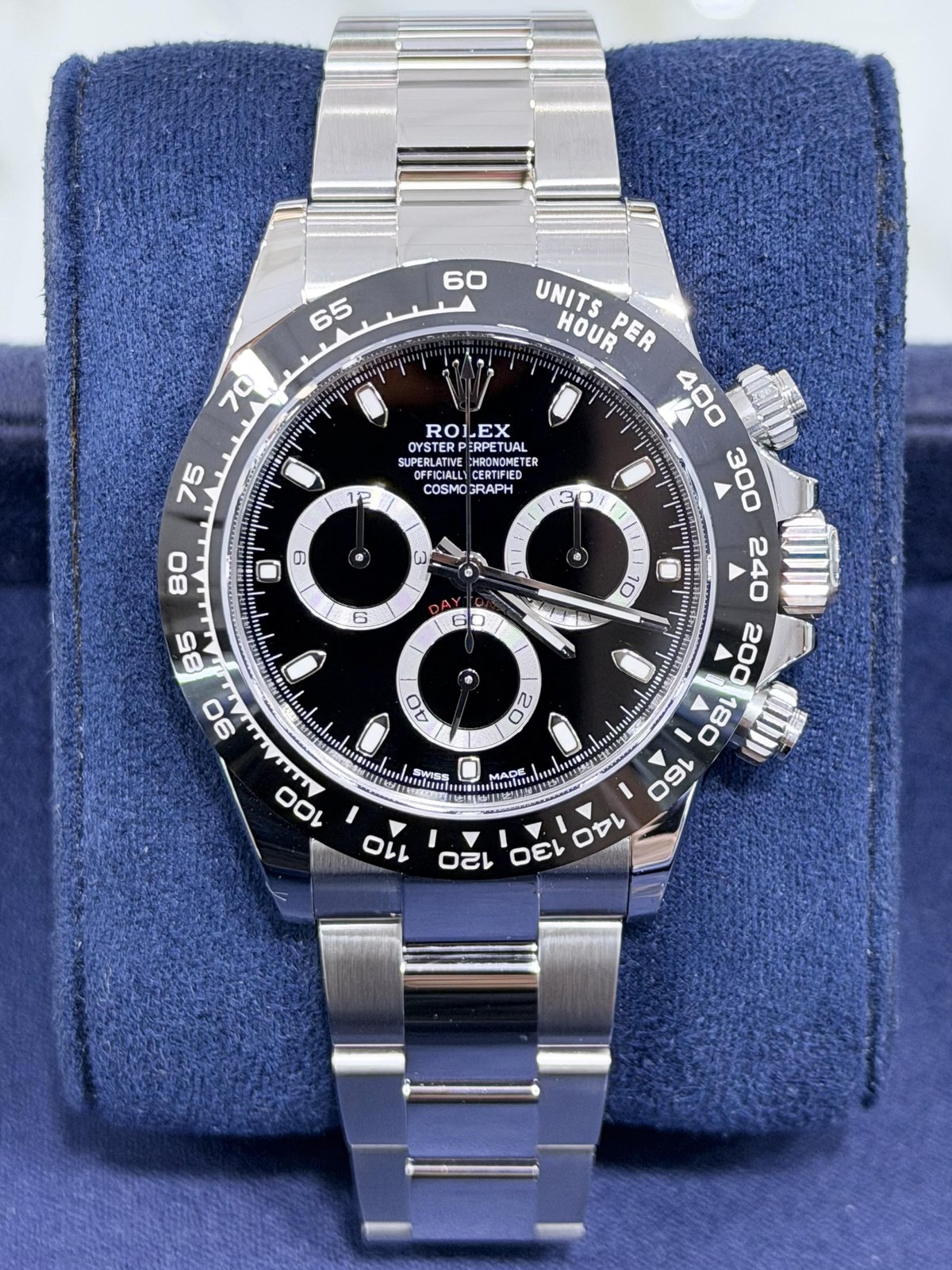 2021 Rolex Daytona Cosmograph 40mm Steel Ceramic Bezel Black Dial 116500LN Watch