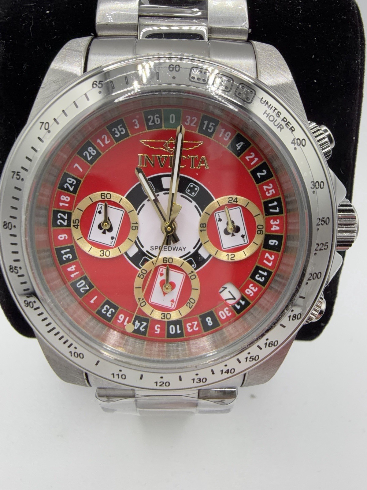 Invicta Speedway Monte Carlo Casino Roulette Chronograph Watch NEW Box Tags