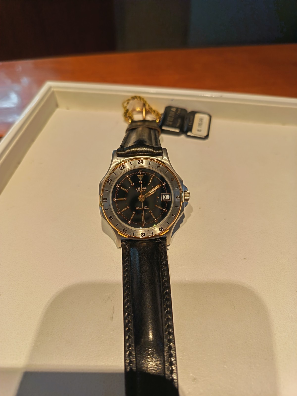 YEMA Dual Time Quartz 90s NOS