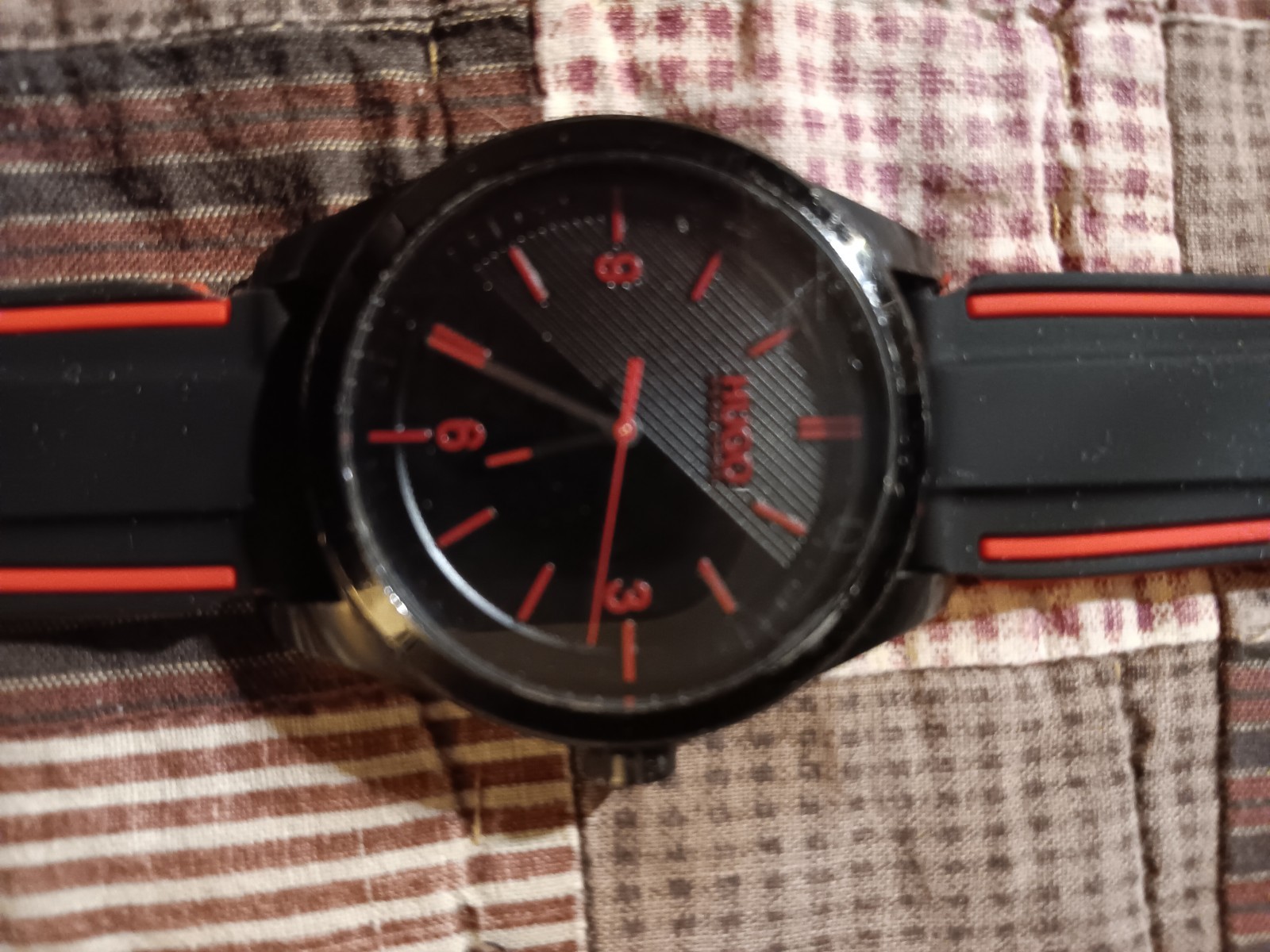 Hugo Boss Men’s Watch Black And Red