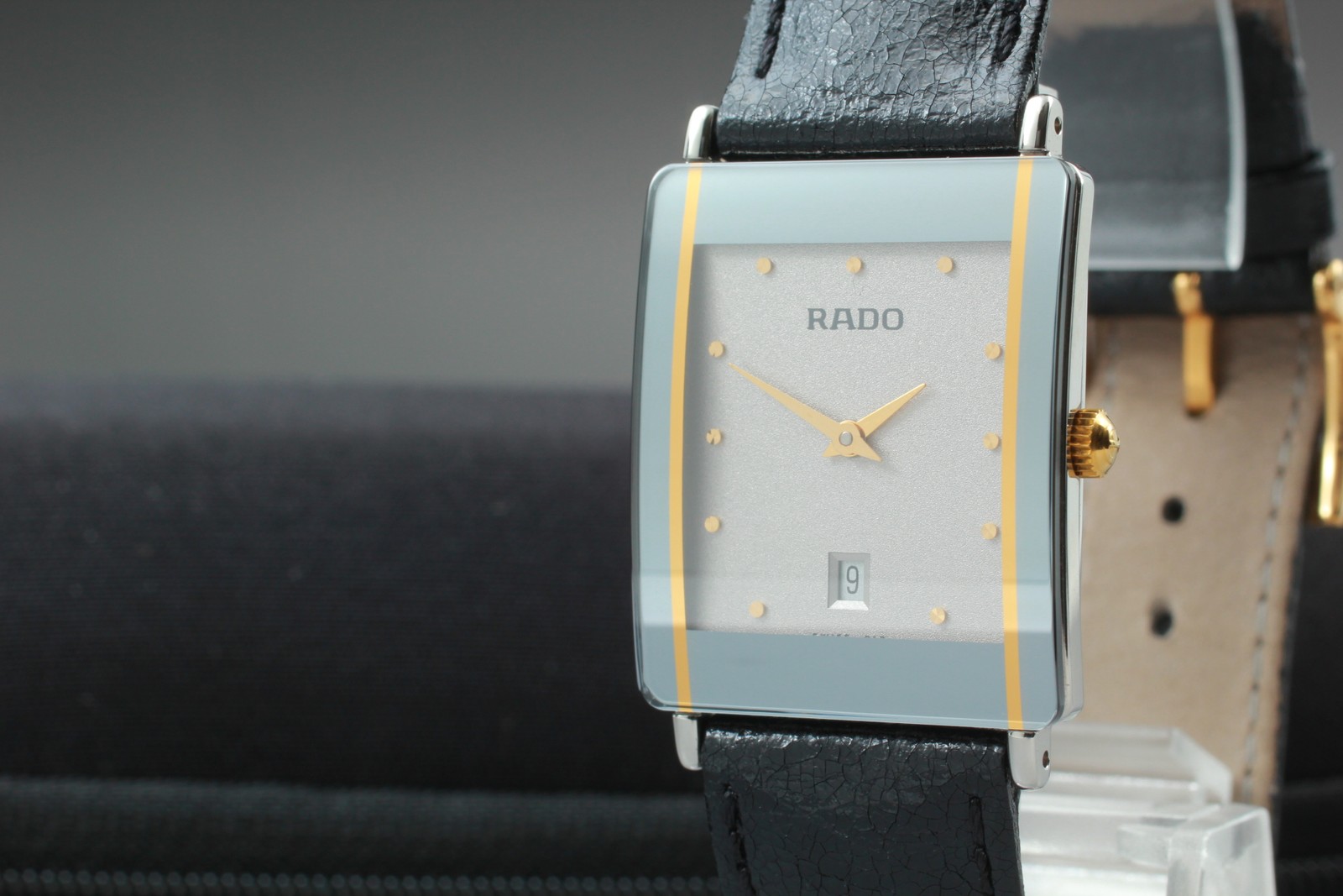 New Battery [Almost MINT] RADO DIASTAR 160.0487.3 Quartz Men’s Watch From JAPAN