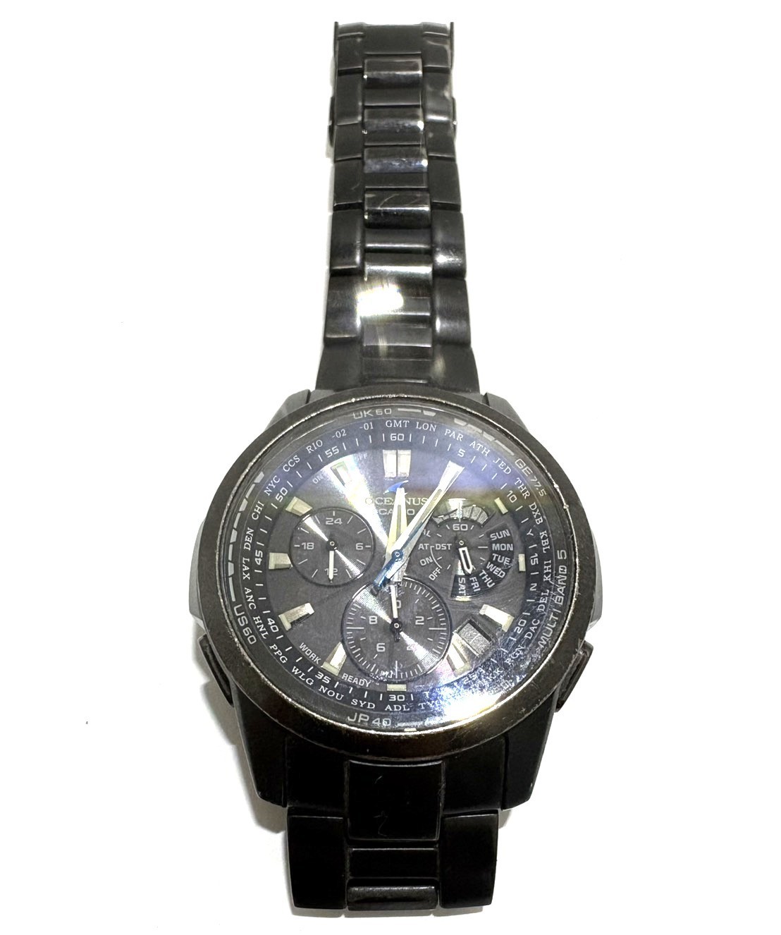 CASIO OCEANUS OCW-M700 Titanium Tough Solar Multiband 5 Chronograph Watch Japan