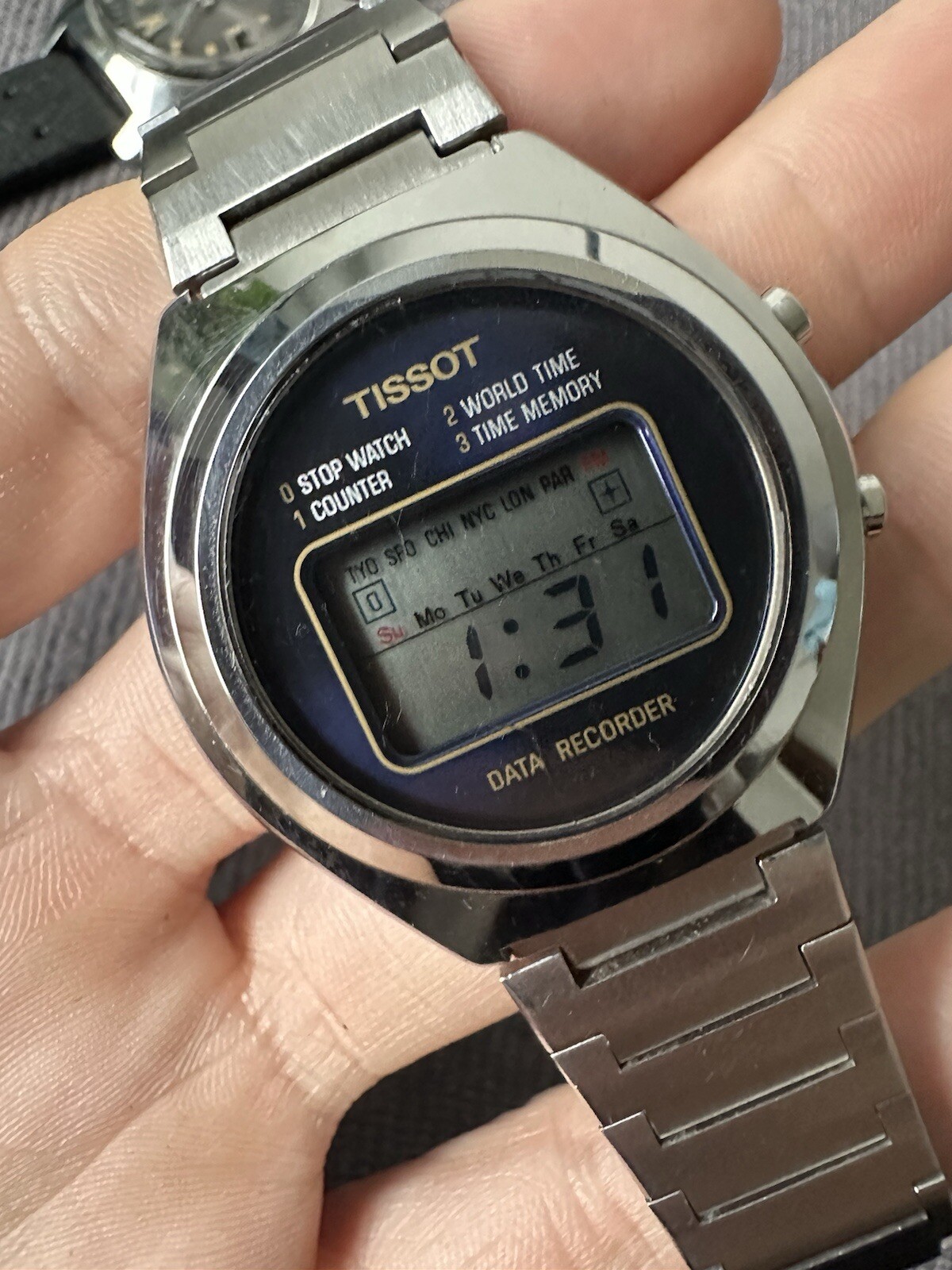 Rare Vintage Tissot LCD Data Recorder all original 39 mm steel case