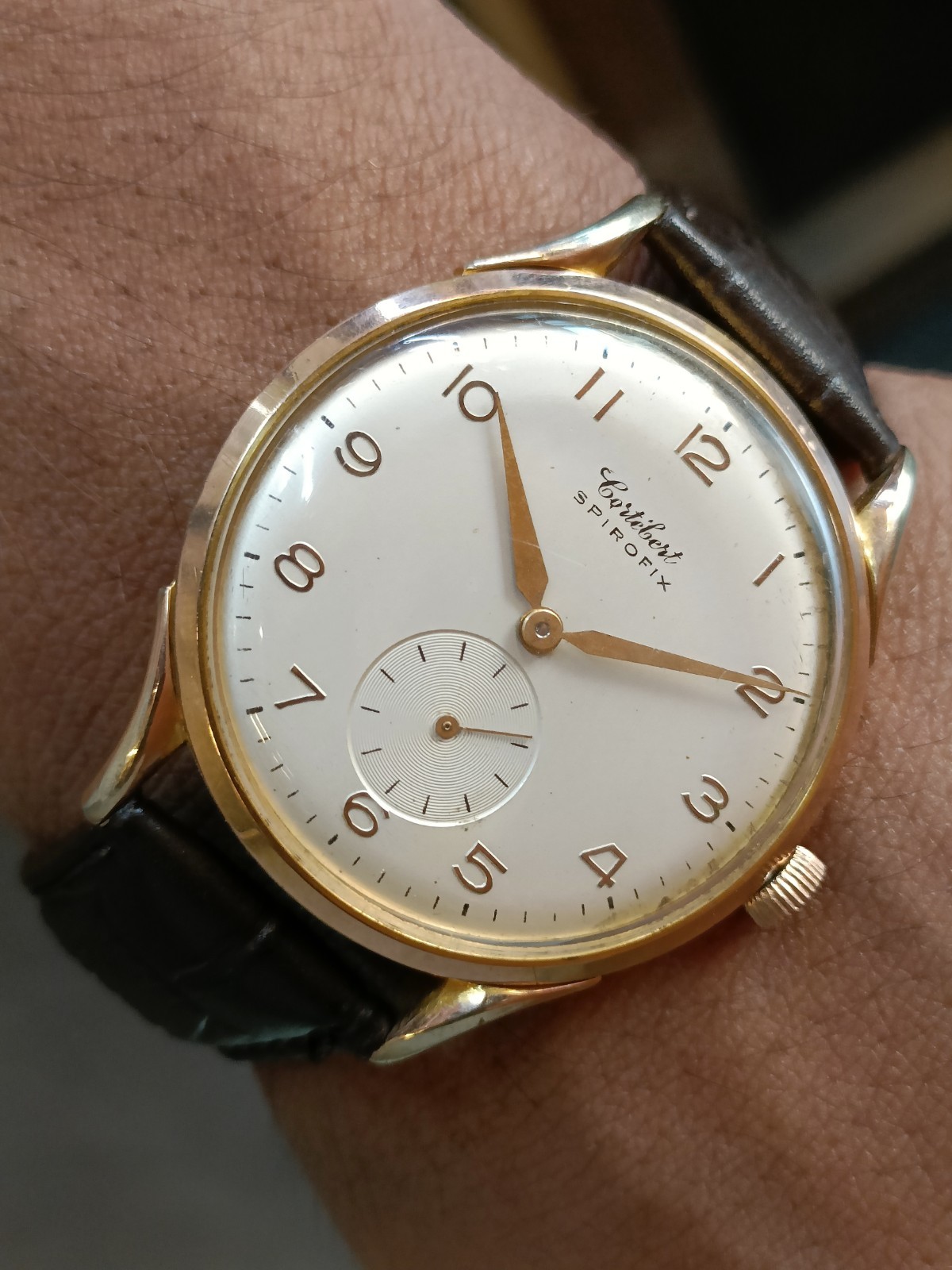 CORTEBERT SPIROFIX JUMBO SUB-SECOND WINDING SWISS MEN’S WORKING CONDITION