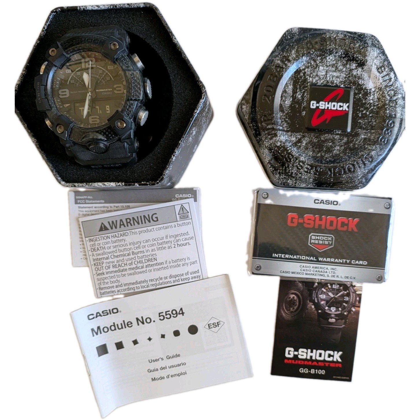 Casio G-SHOCK GG-B100-1B Mudmaster Quad Sensor Black Watch