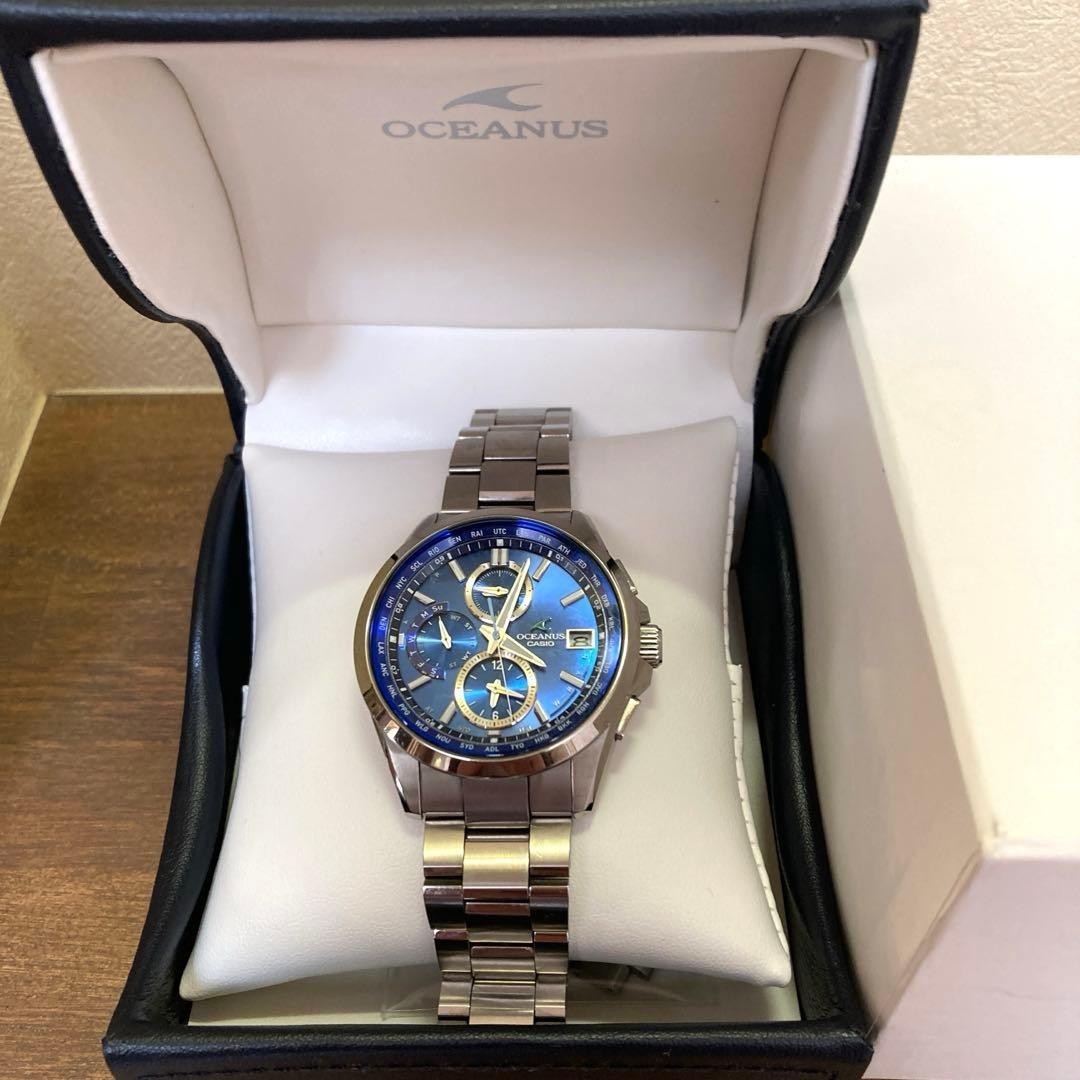 Casio Oceanus OCW-T2600-2A2JF Solar Radio Men’s Watch Used From Japan with Box