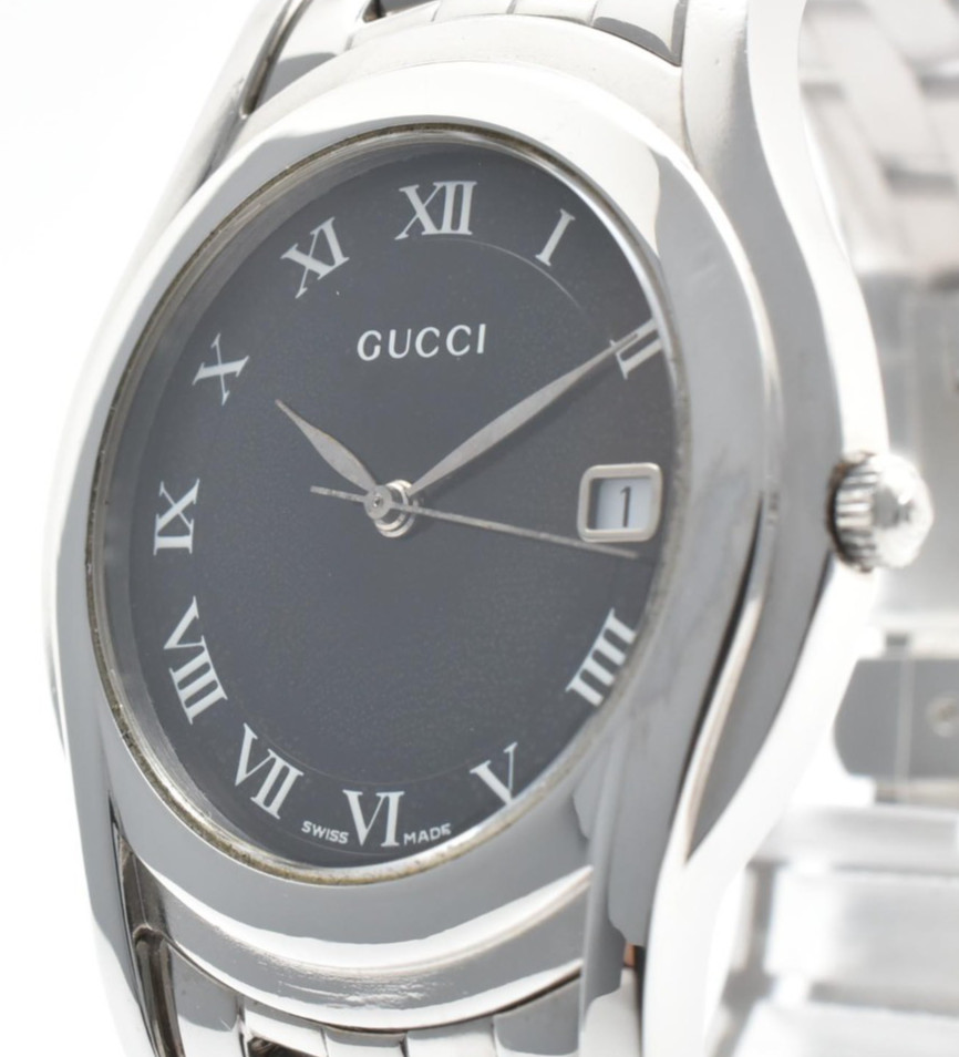 [Near Mint] Gucci 5500M Roman Index Men’s Dress Quartz Watch Swiss Made Japan