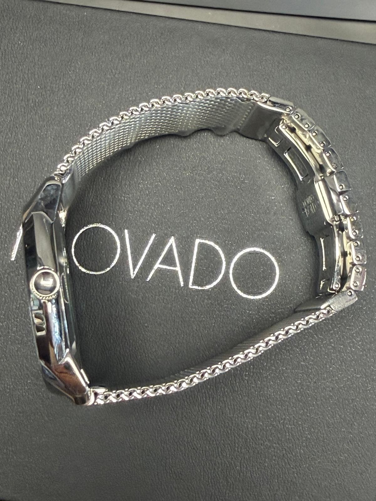 Movado Bold Series Silver Stainless Steel Mesh Silver Dial Quartz Watch for Men
