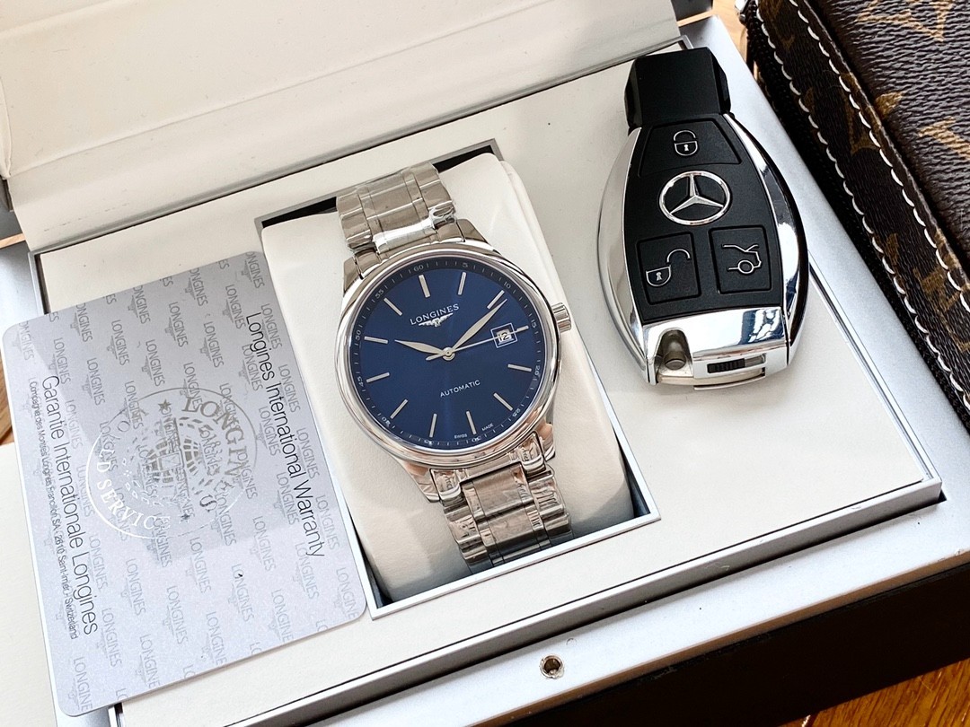 Longines Automatic Blue Dial Men’s Watch Stainless Steel Sapphire NEW