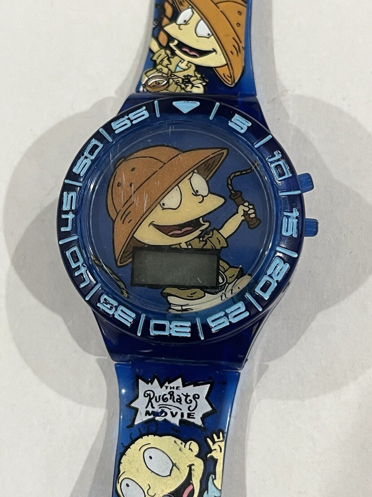 Rugrats Blue Digital Plastic Resin Band Quartz Digital Watch