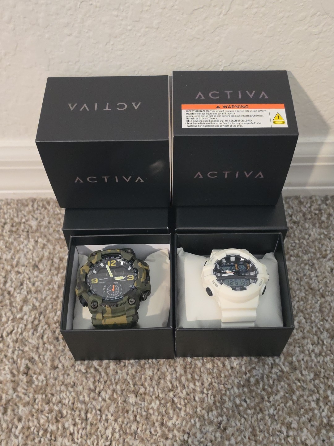 Activa X Invicta BlackOps 56mm (ACW1637-004) & Activa Pixel White (ACW496-002)
