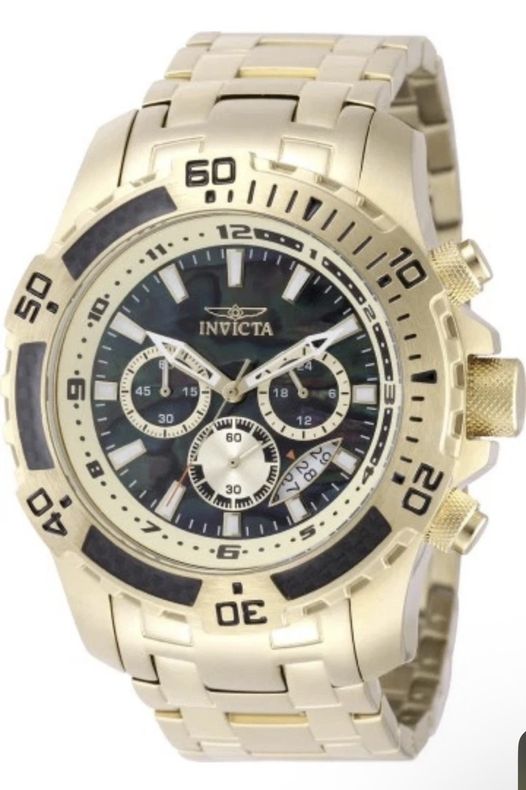 🔥Invicta Pro Diver SCUBA Chronograph Quartz Black Dial Men’s Watch 49854