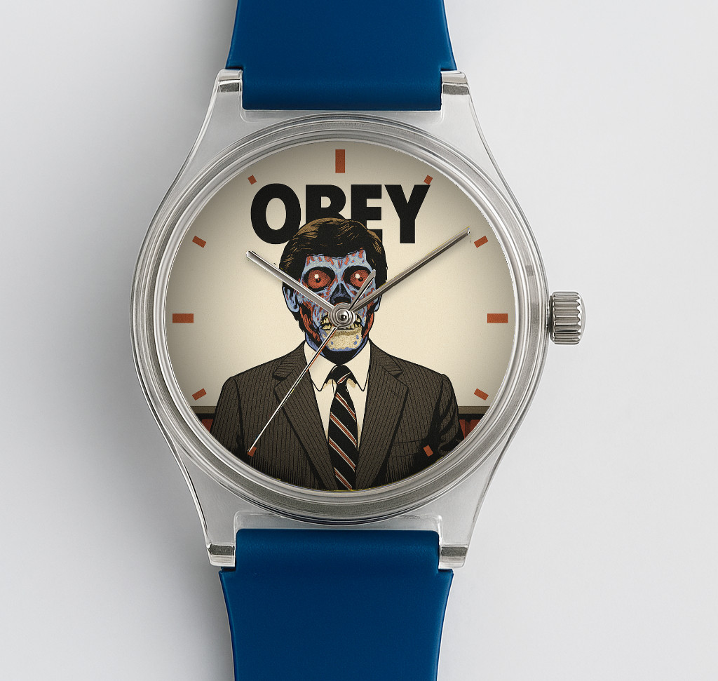 THEY LIVE Movie John Carpenter OBEY Robocop Blade Runner 1988 Watch Wristwatch