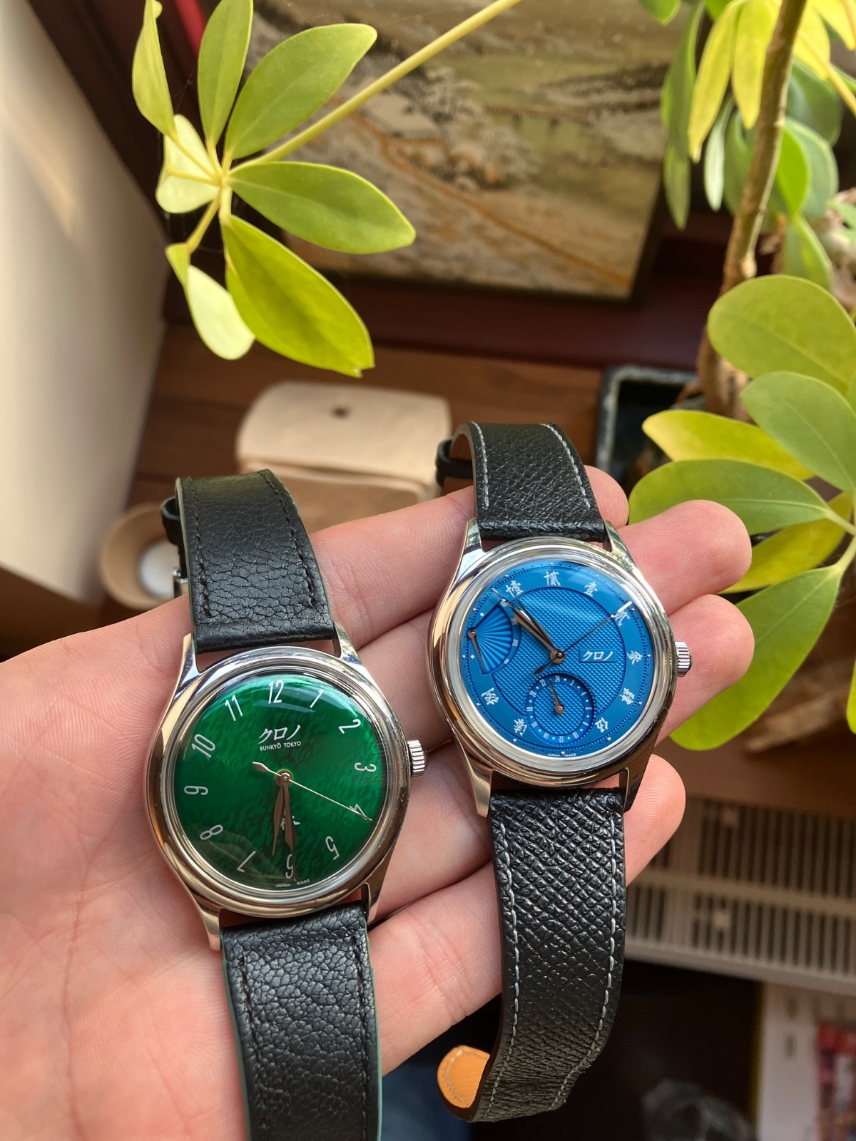 Hajime Asaoka Kurono Tokyo Grand Mori and Sensu NOS watches
