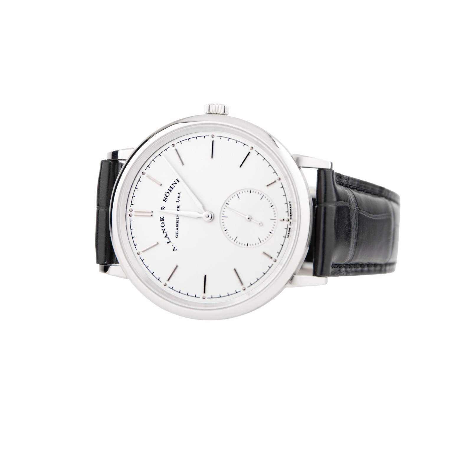 A. Lange & Sohne Saxonia Automatic White Gold Silver Dial 38.5mm 380.026
