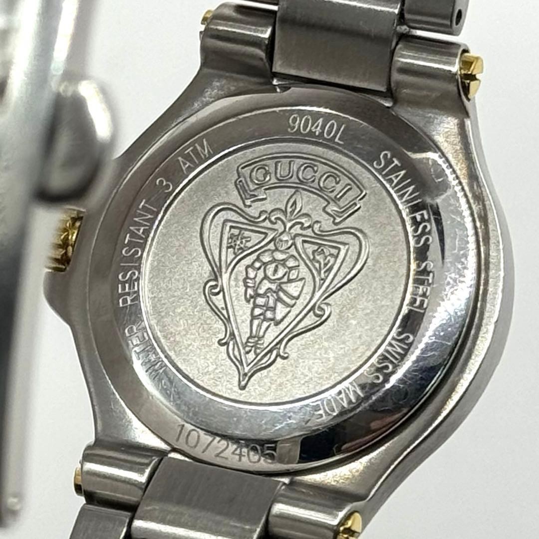 GUCCI 9040L Two-Tone Quartz Date Watch